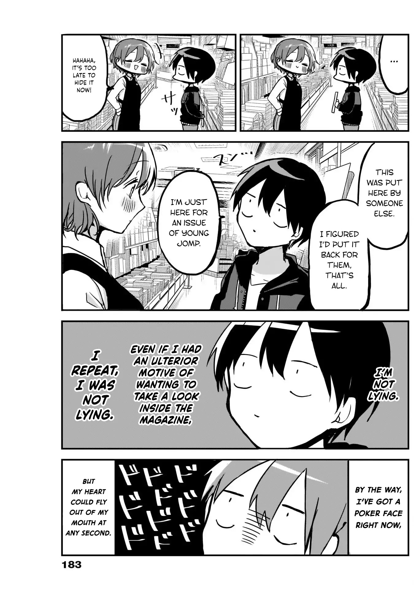 Kubo-san Doesn't Leave Me Be (a Mob) Chapter 10 page 7 - Chapter 10: Bookstore and Breasts
