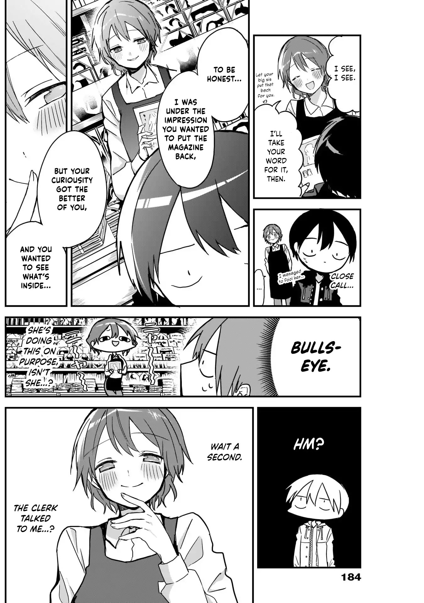 Kubo-san Doesn't Leave Me Be (a Mob) Chapter 10 page 8 - Chapter 10: Bookstore and Breasts