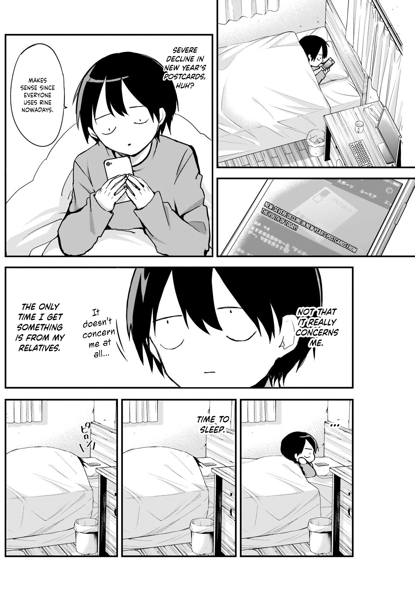Kubo-san Doesn't Leave Me Be (a Mob) Chapter 11 page 2 - Chapter 11: The Passing Year and a Video Call