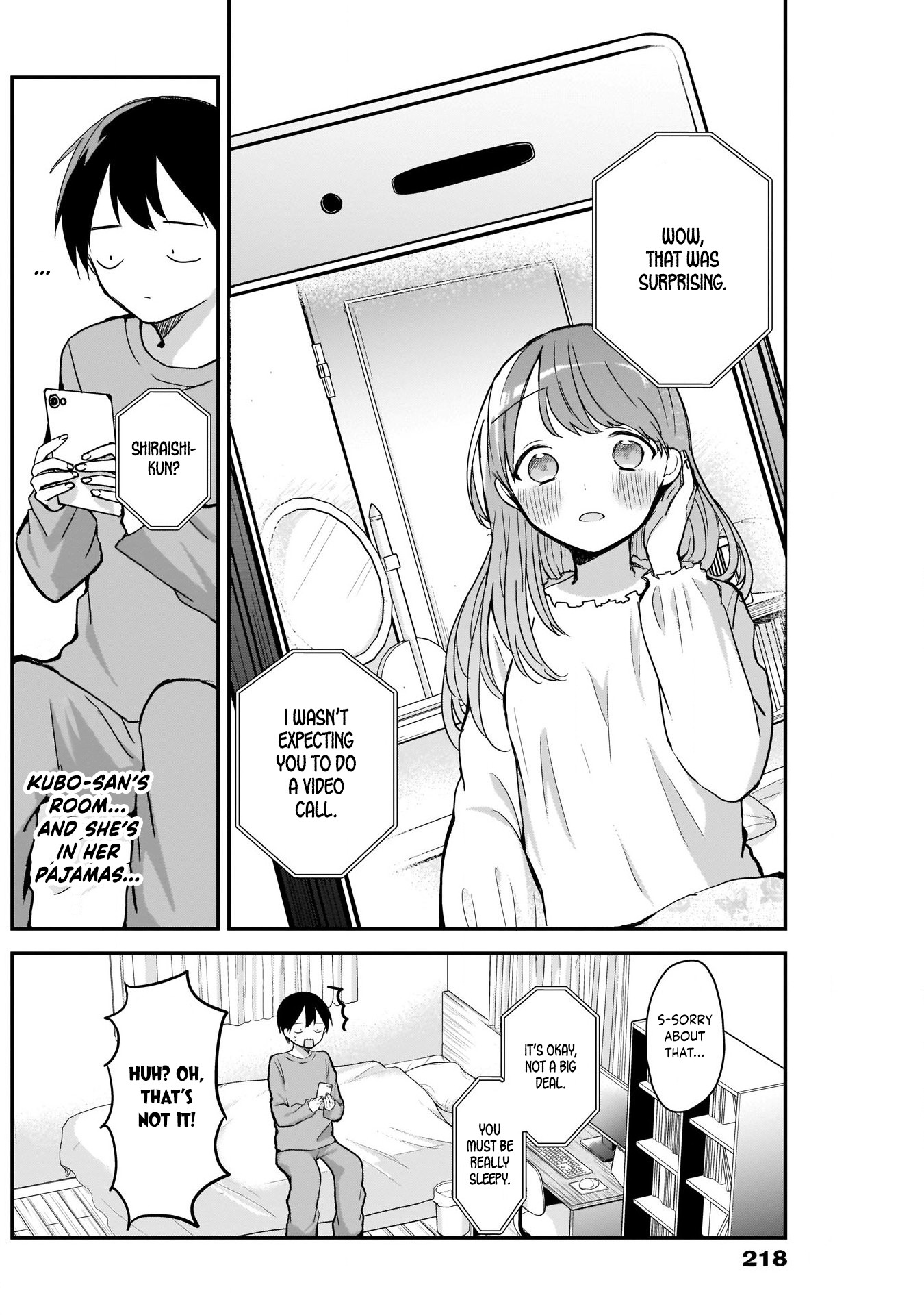 Kubo-san Doesn't Leave Me Be (a Mob) Chapter 11 page 6 - Chapter 11: The Passing Year and a Video Call