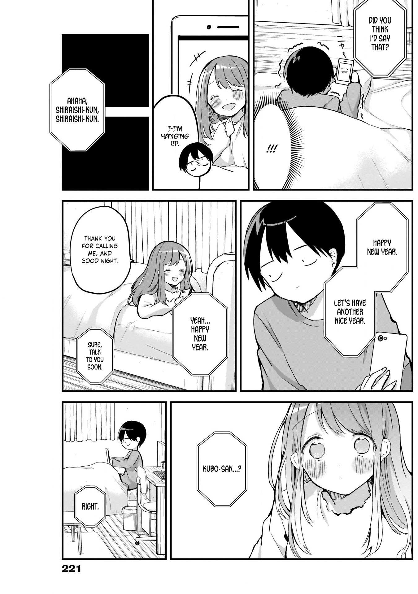 Kubo-san Doesn't Leave Me Be (a Mob) Chapter 11 page 9 - Chapter 11: The Passing Year and a Video Call