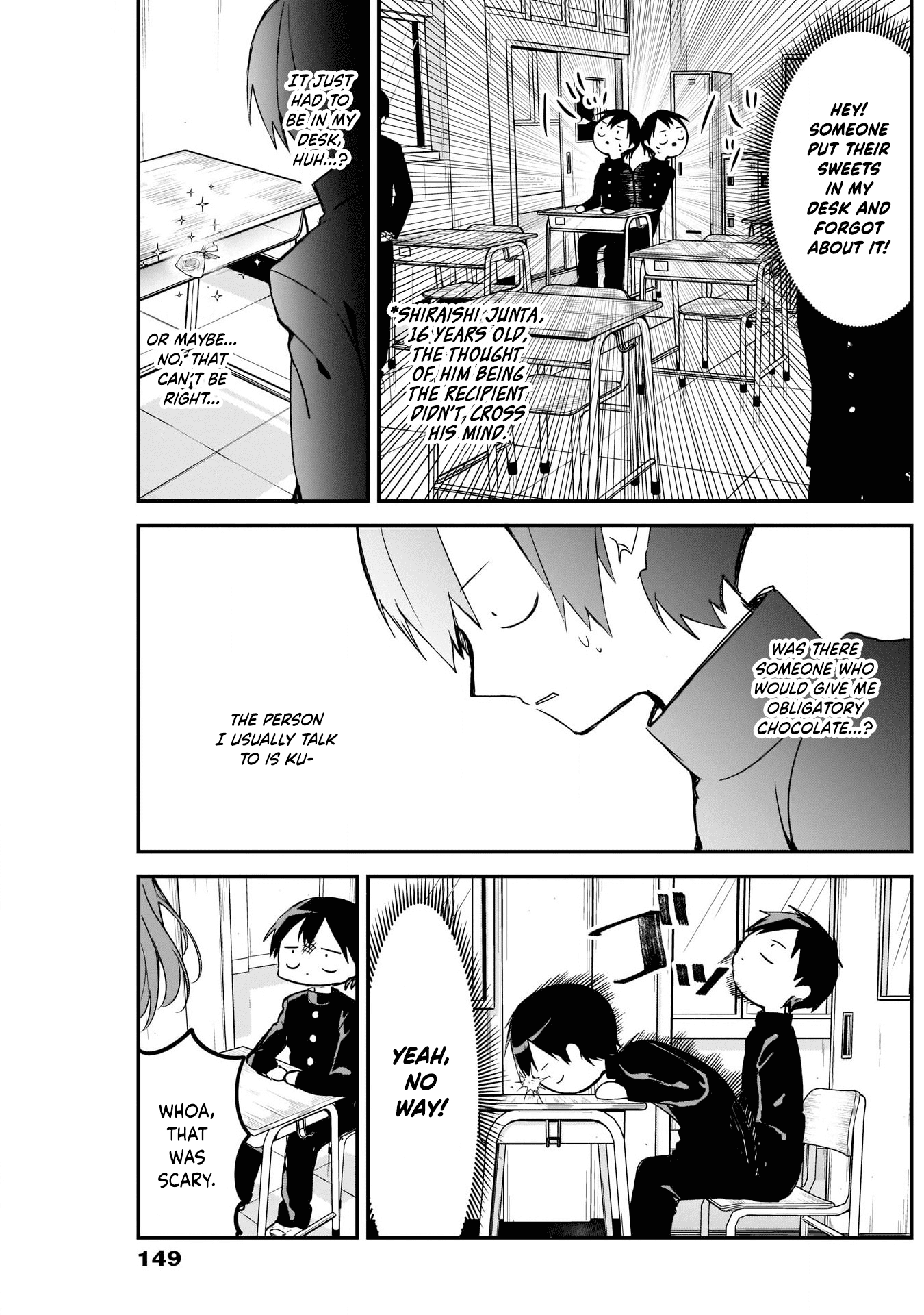 Kubo-san Doesn't Leave Me Be (a Mob) Chapter 13 page 5 - Chapter 13: A Red Heart and the Sender