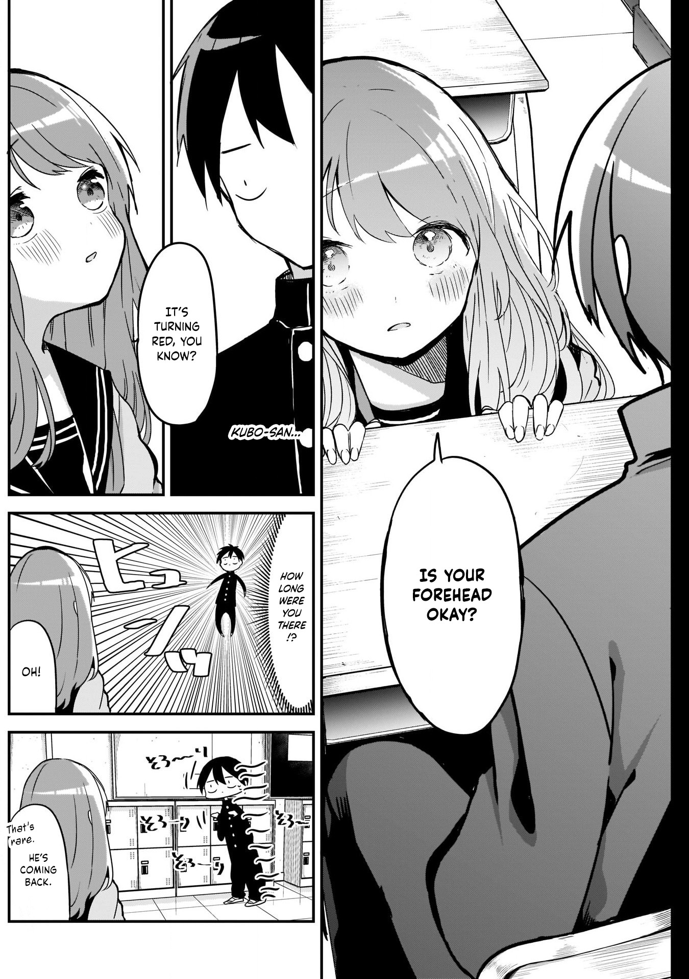 Kubo-san Doesn't Leave Me Be (a Mob) Chapter 13 page 6 - Chapter 13: A Red Heart and the Sender