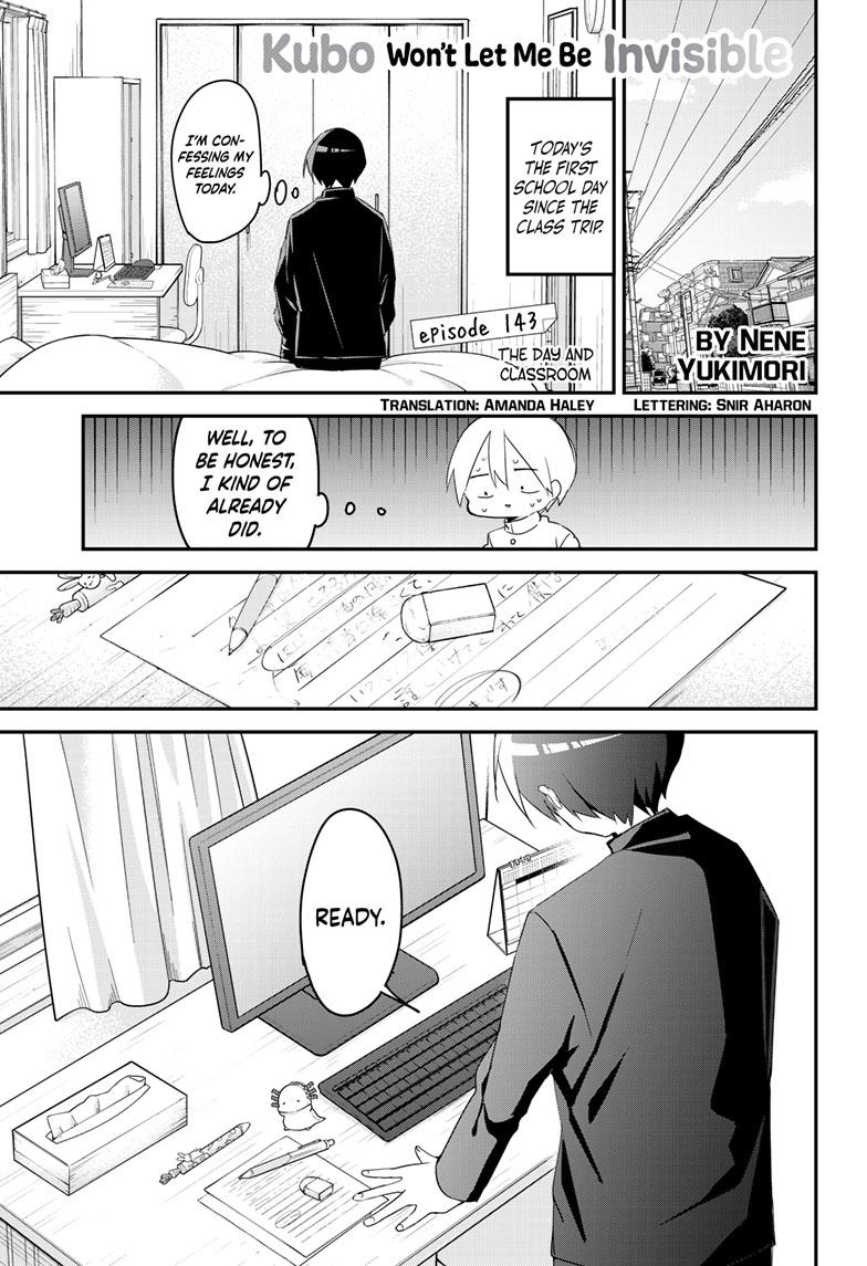 Kubo-san Doesn't Leave Me Be (a Mob) Chapter 143 page 1 - Chapter 143