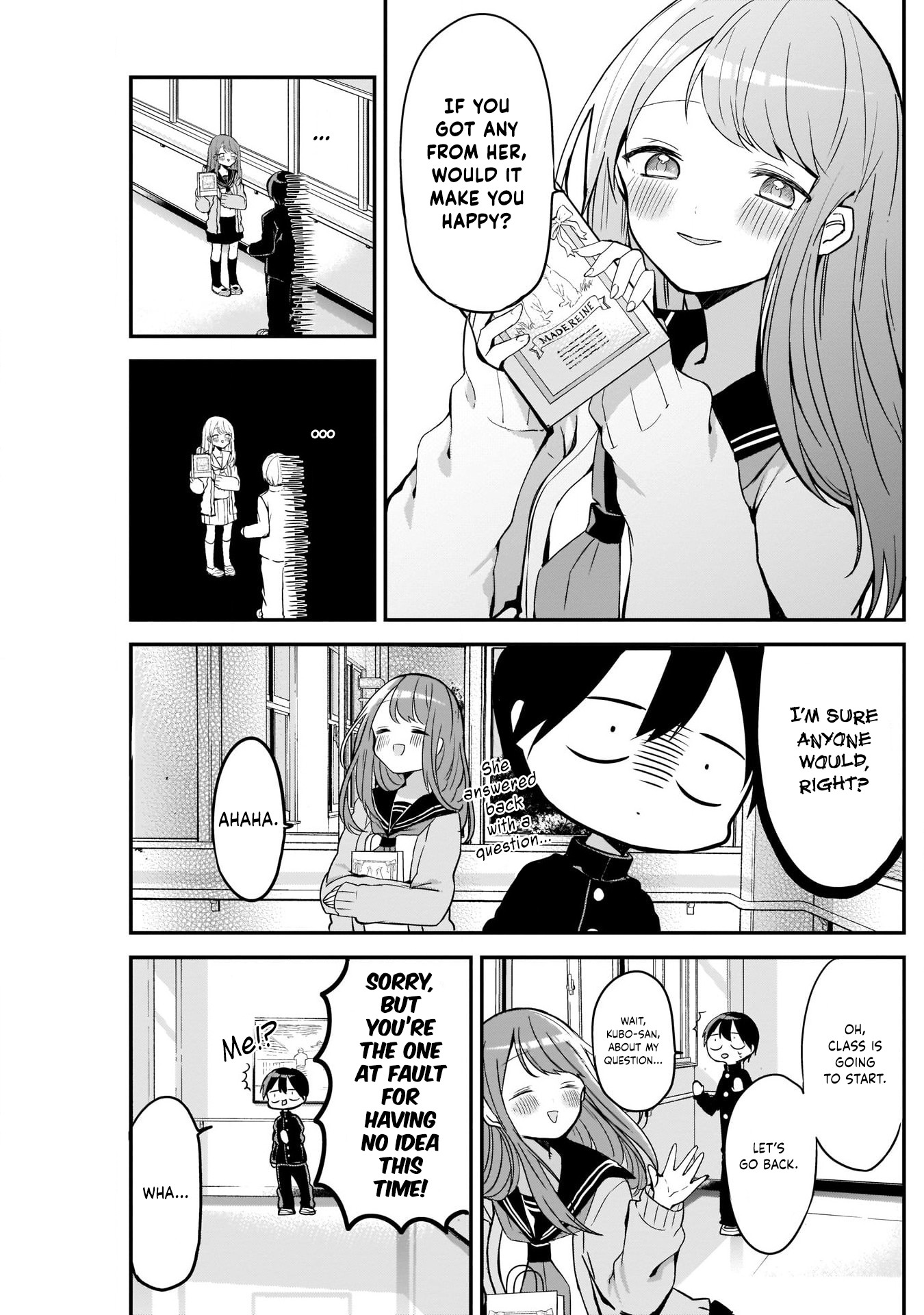 Kubo-san Doesn't Leave Me Be (a Mob) Chapter 18 page 11 - Chapter 18: White Day and the Destination of One's Feelings