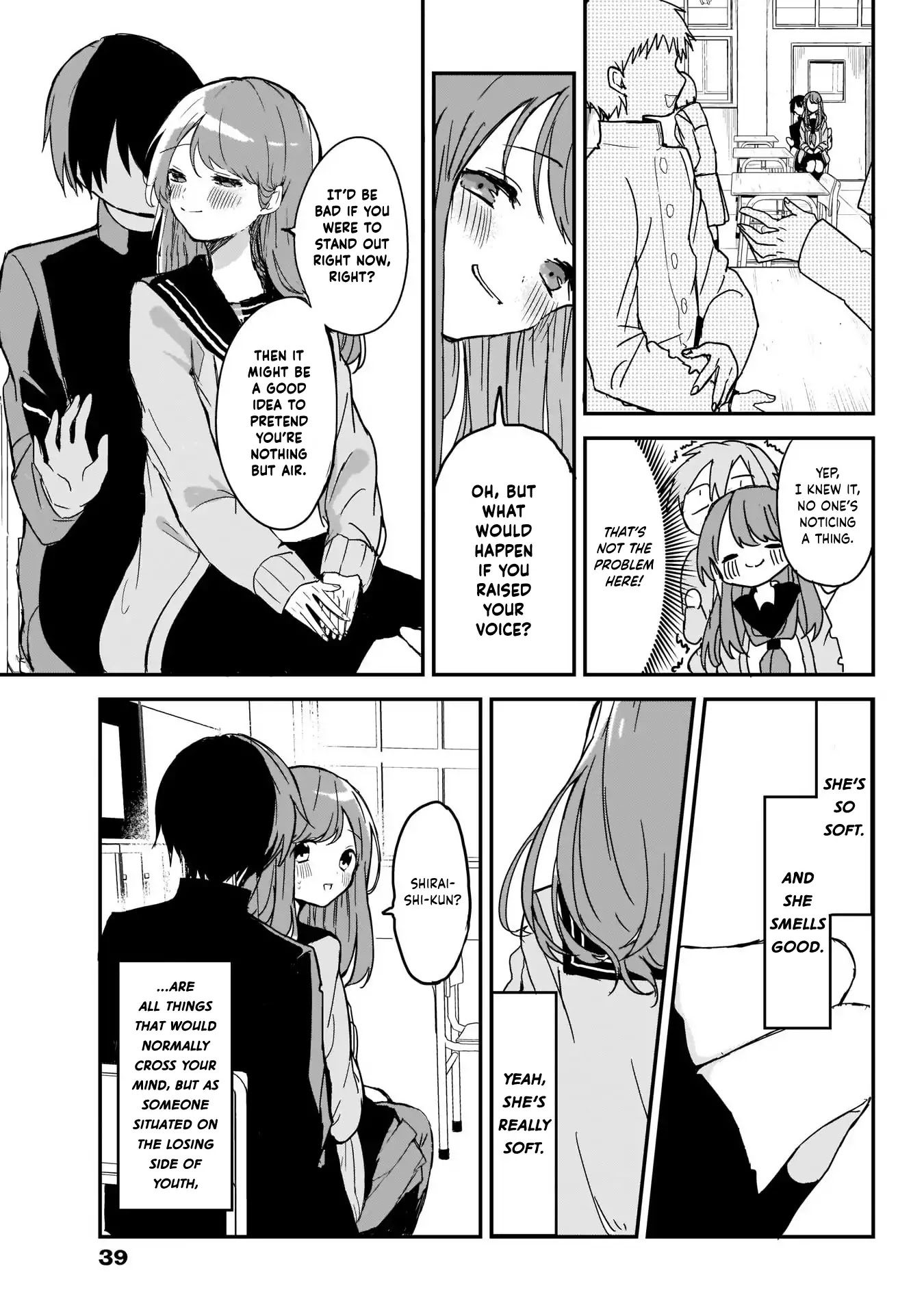 Kubo-san Doesn't Leave Me Be (a Mob) Chapter 2 page 9 - Chapter 2: A Bad Temper and the Top of a Lap