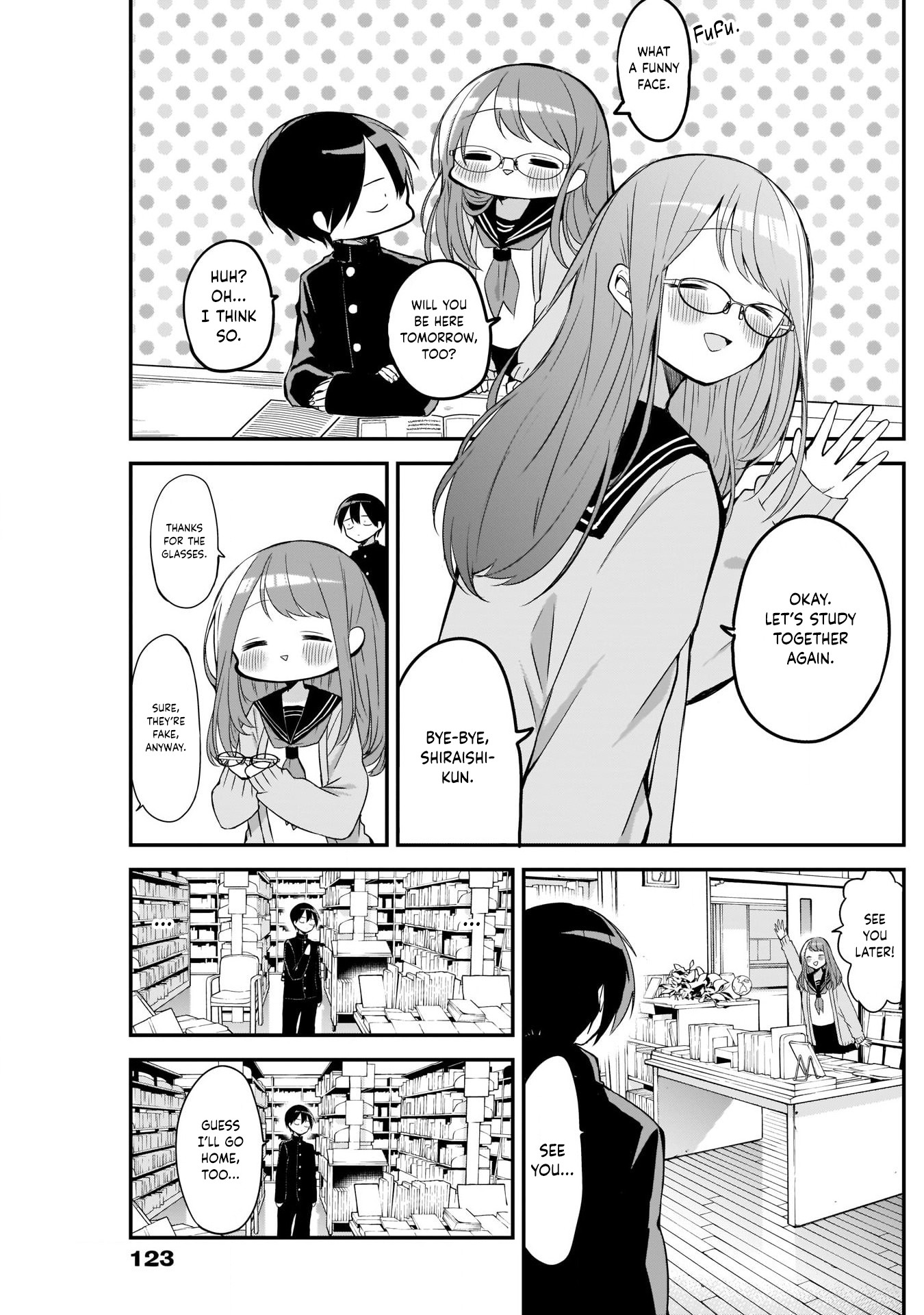 Kubo-san Doesn't Leave Me Be (a Mob) Chapter 20 page 11 - Chapter 20: Glasses and Test Studying