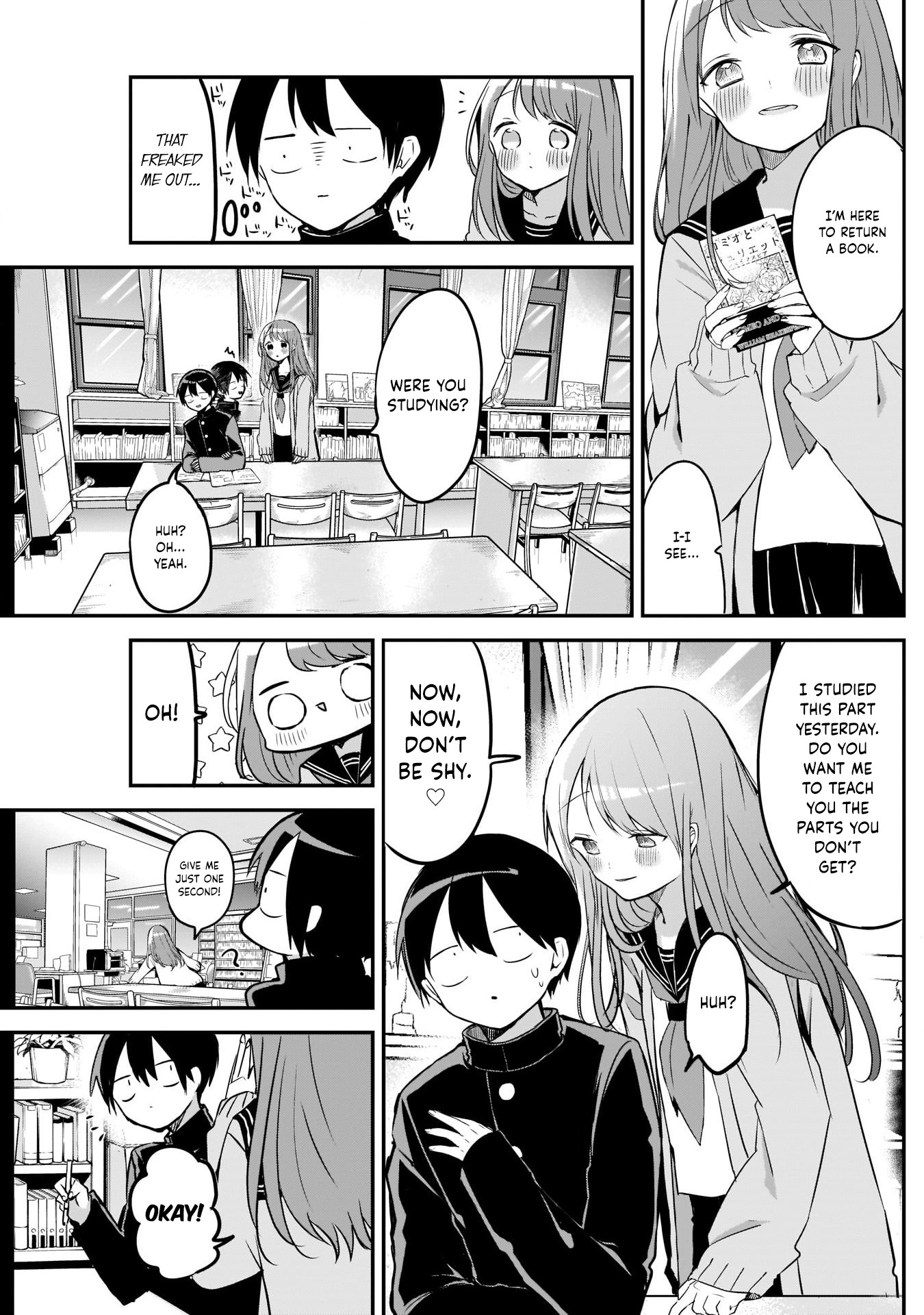 Kubo-san Doesn't Leave Me Be (a Mob) Chapter 20 page 5 - Chapter 20: Glasses and Test Studying