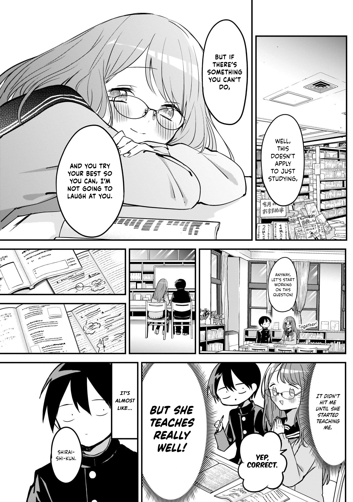 Kubo-san Doesn't Leave Me Be (a Mob) Chapter 20 page 9 - Chapter 20: Glasses and Test Studying