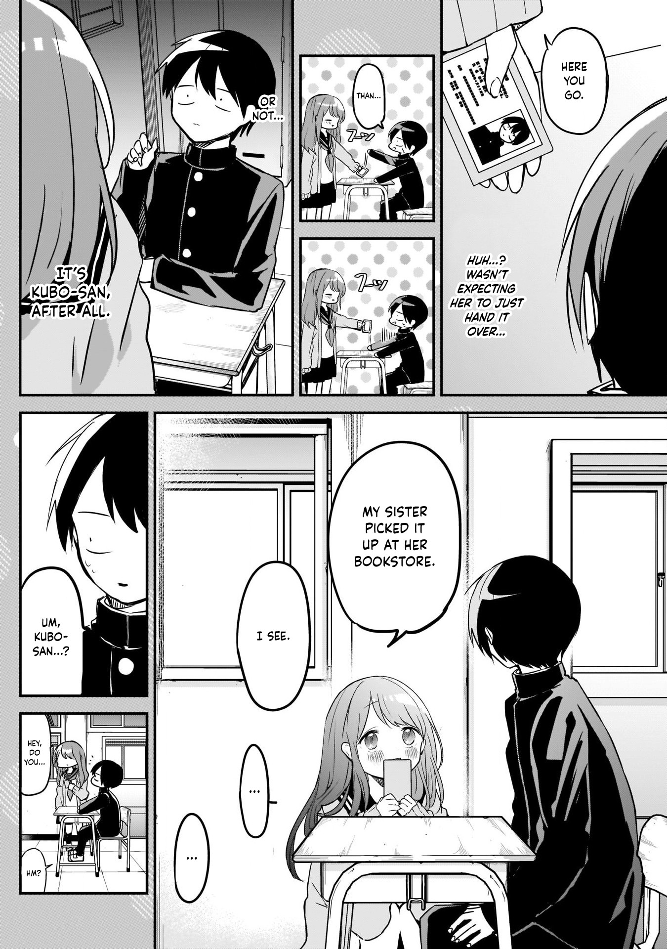 Kubo-san Doesn't Leave Me Be (a Mob) Chapter 21.5 page 2 - Chapter 21.5: Student Id