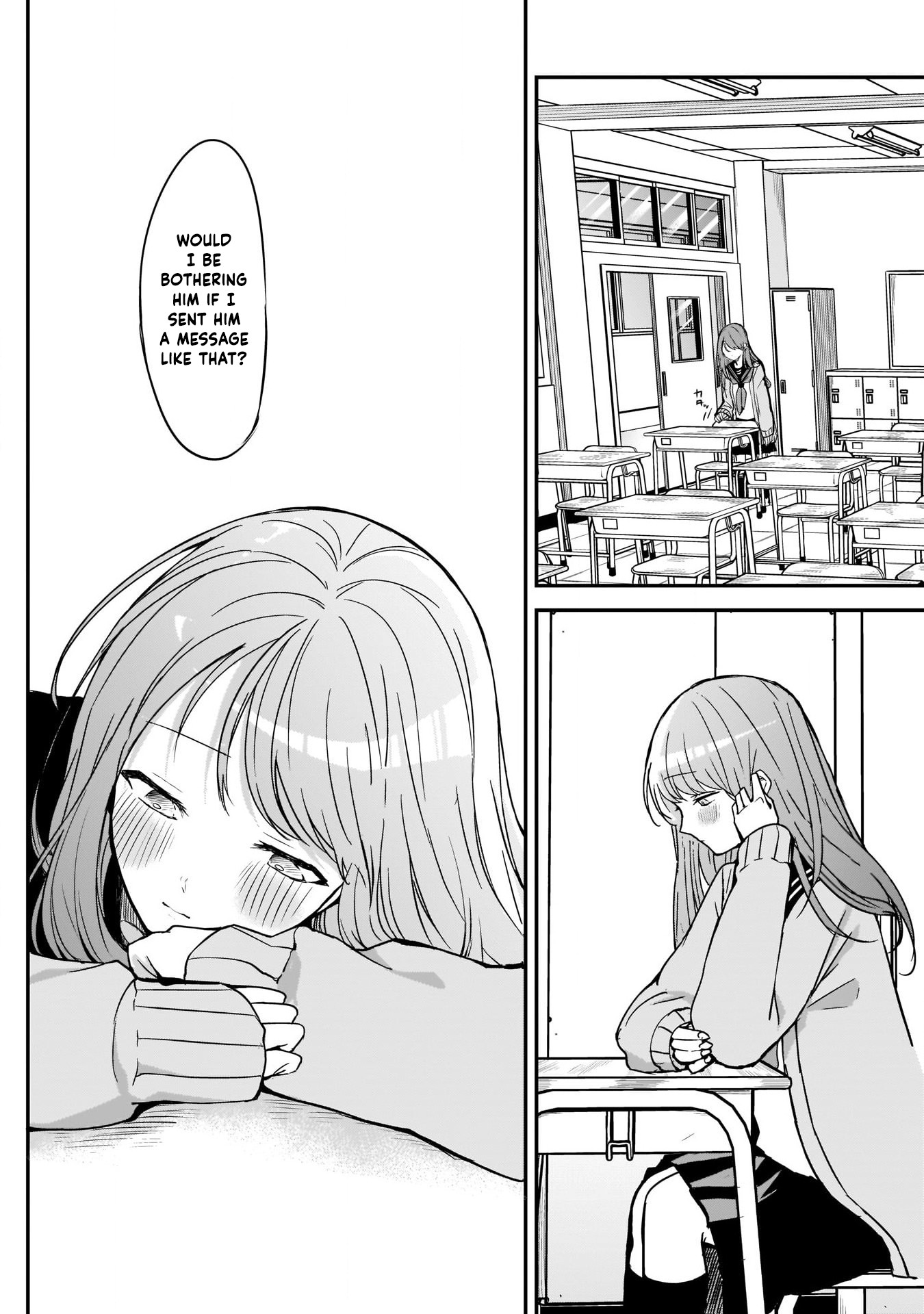 Kubo-san Doesn't Leave Me Be (a Mob) Chapter 21 page 6 - Chapter 21: Sickness Absence and Accidental Text
