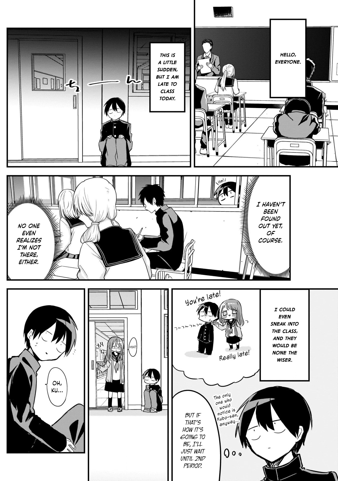 Kubo-san Doesn't Leave Me Be (a Mob) Chapter 22 page 2 - Chapter 22: The School Infirmary and the Protagonist