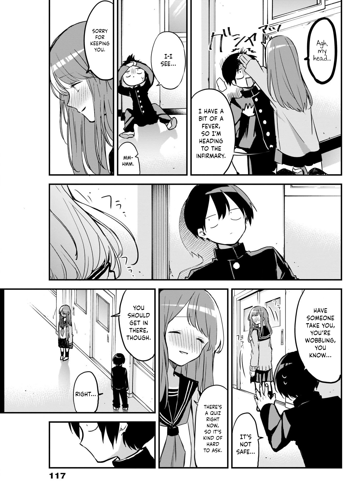 Kubo-san Doesn't Leave Me Be (a Mob) Chapter 22 page 5 - Chapter 22: The School Infirmary and the Protagonist