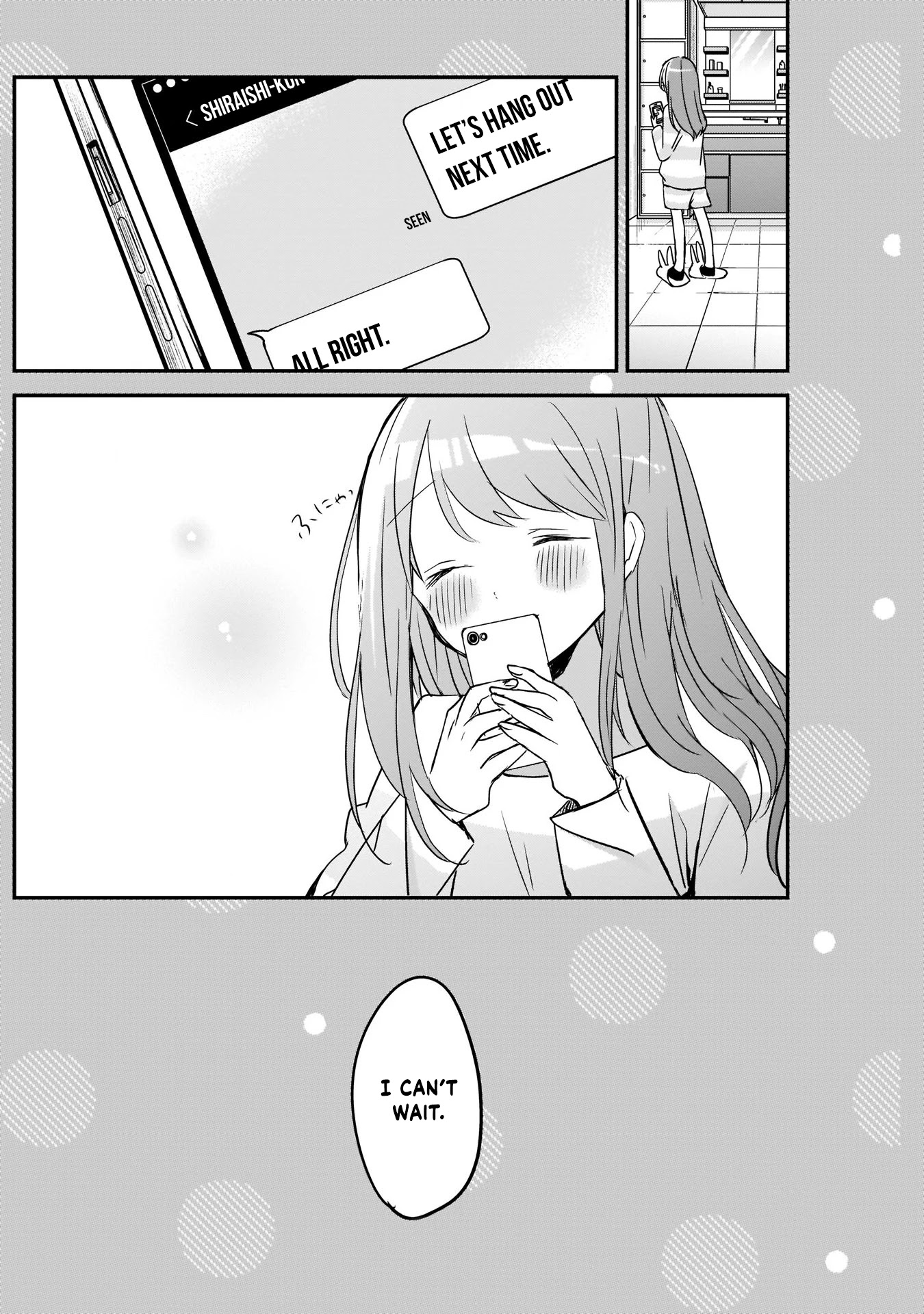 Kubo-san Doesn't Leave Me Be (a Mob) Chapter 24.5 page 4 - Chapter 24.5: RINE Exchange Post-Story - Kubo Nagisa's side