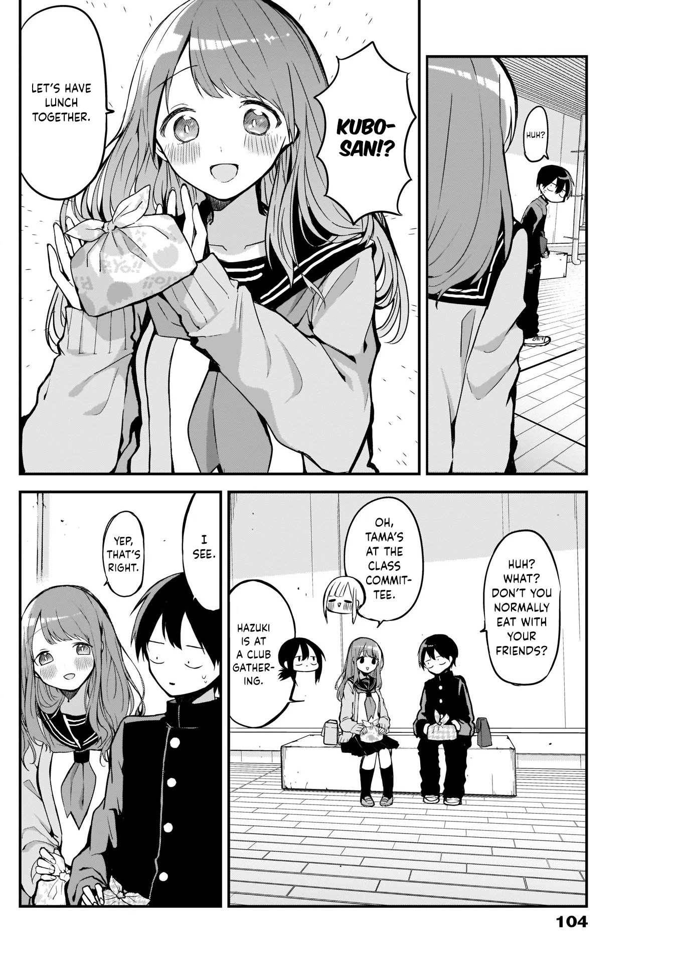 Kubo-san Doesn't Leave Me Be (a Mob) Chapter 24 page 4 - Chapter 24: Lunch and Rolled Omelette