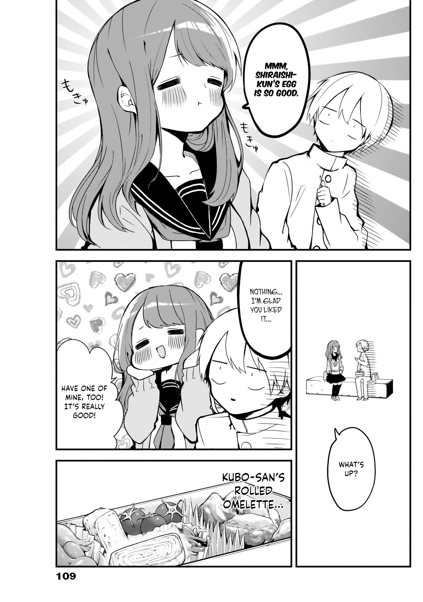 Kubo-san Doesn't Leave Me Be (a Mob) Chapter 24 page 9 - Chapter 24: Lunch and Rolled Omelette