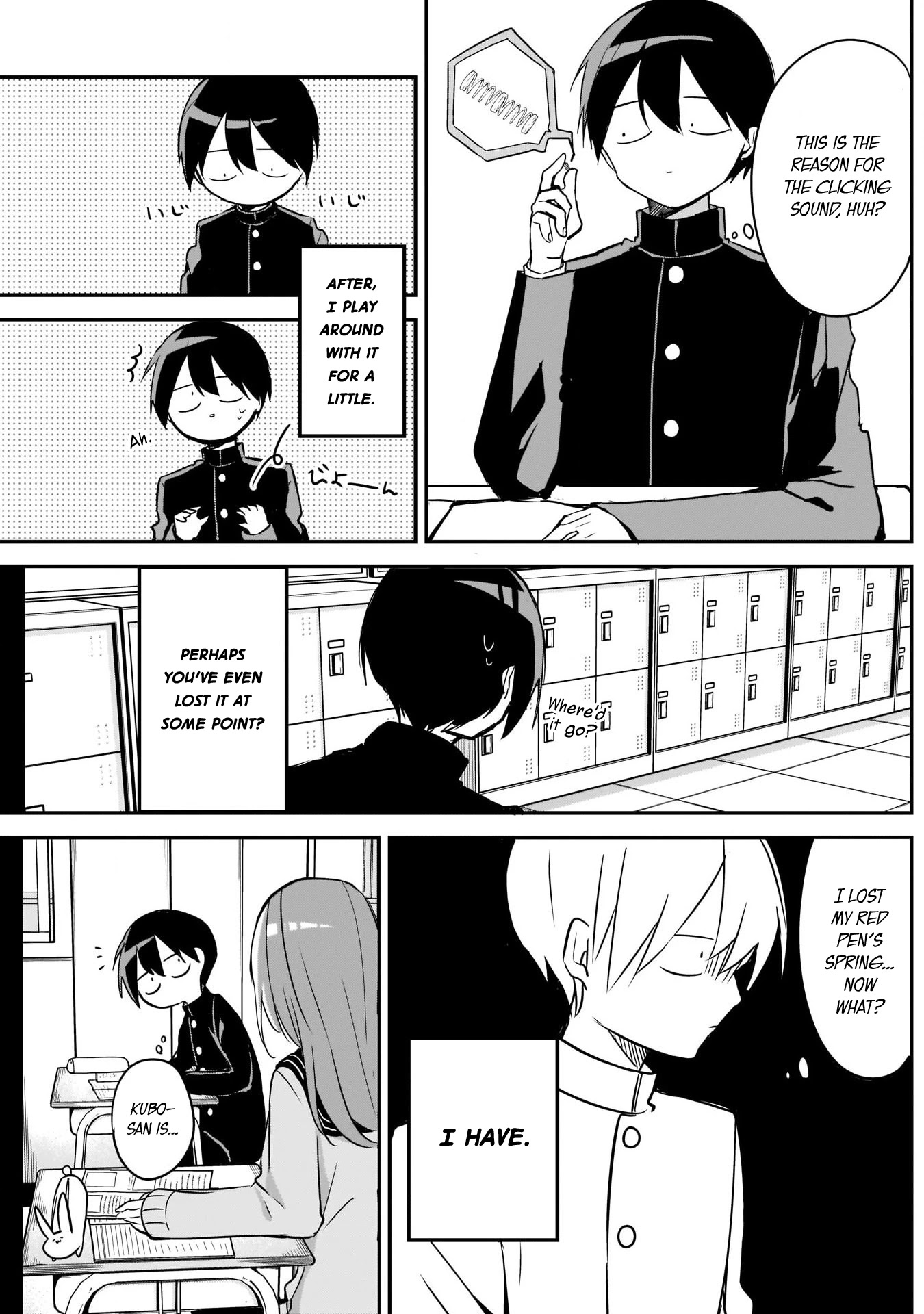 Kubo-san Doesn't Leave Me Be (a Mob) Chapter 26 page 3 - Chapter 26: Matching Red Pens