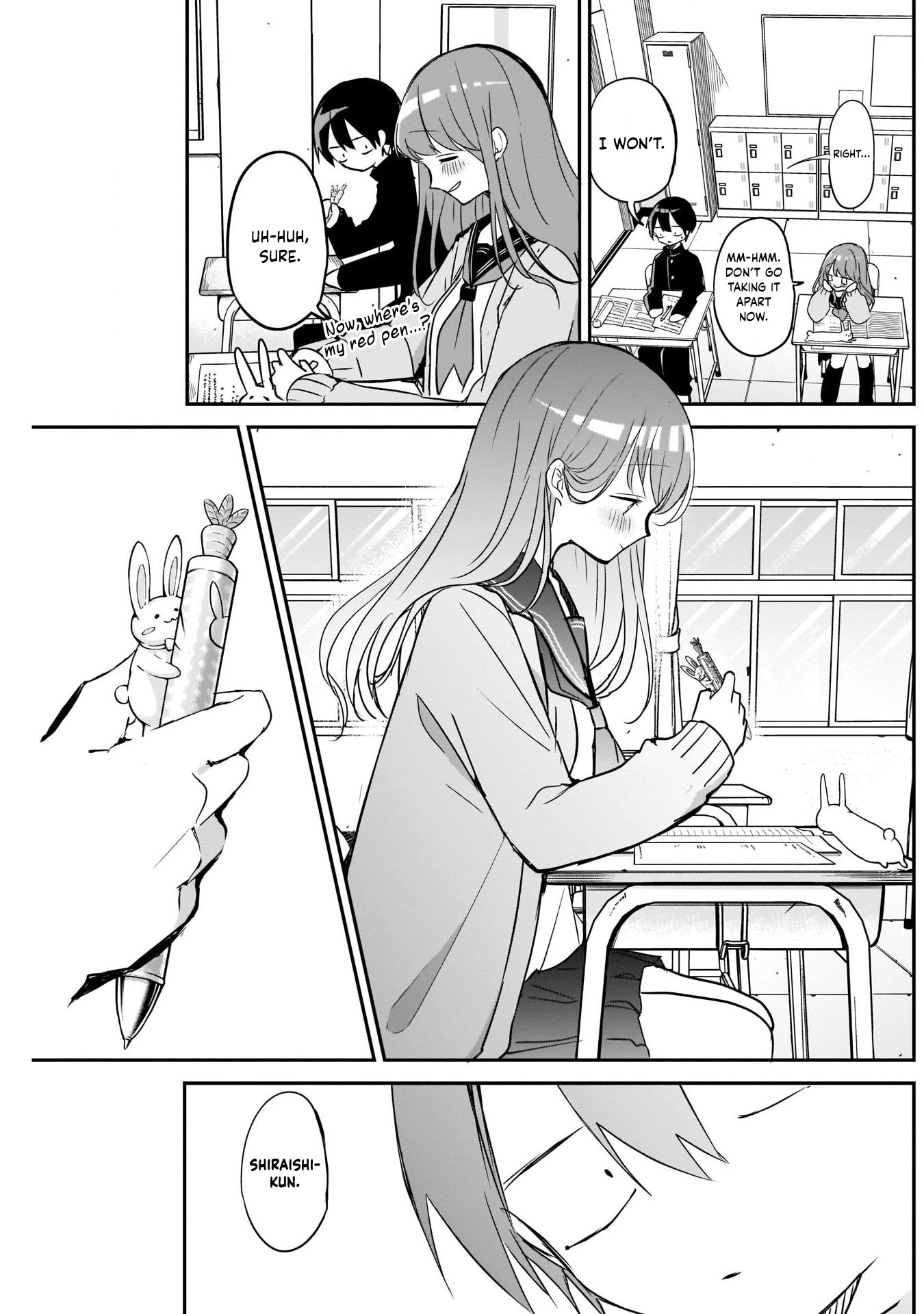 Kubo-san Doesn't Leave Me Be (a Mob) Chapter 26 page 9 - Chapter 26: Matching Red Pens