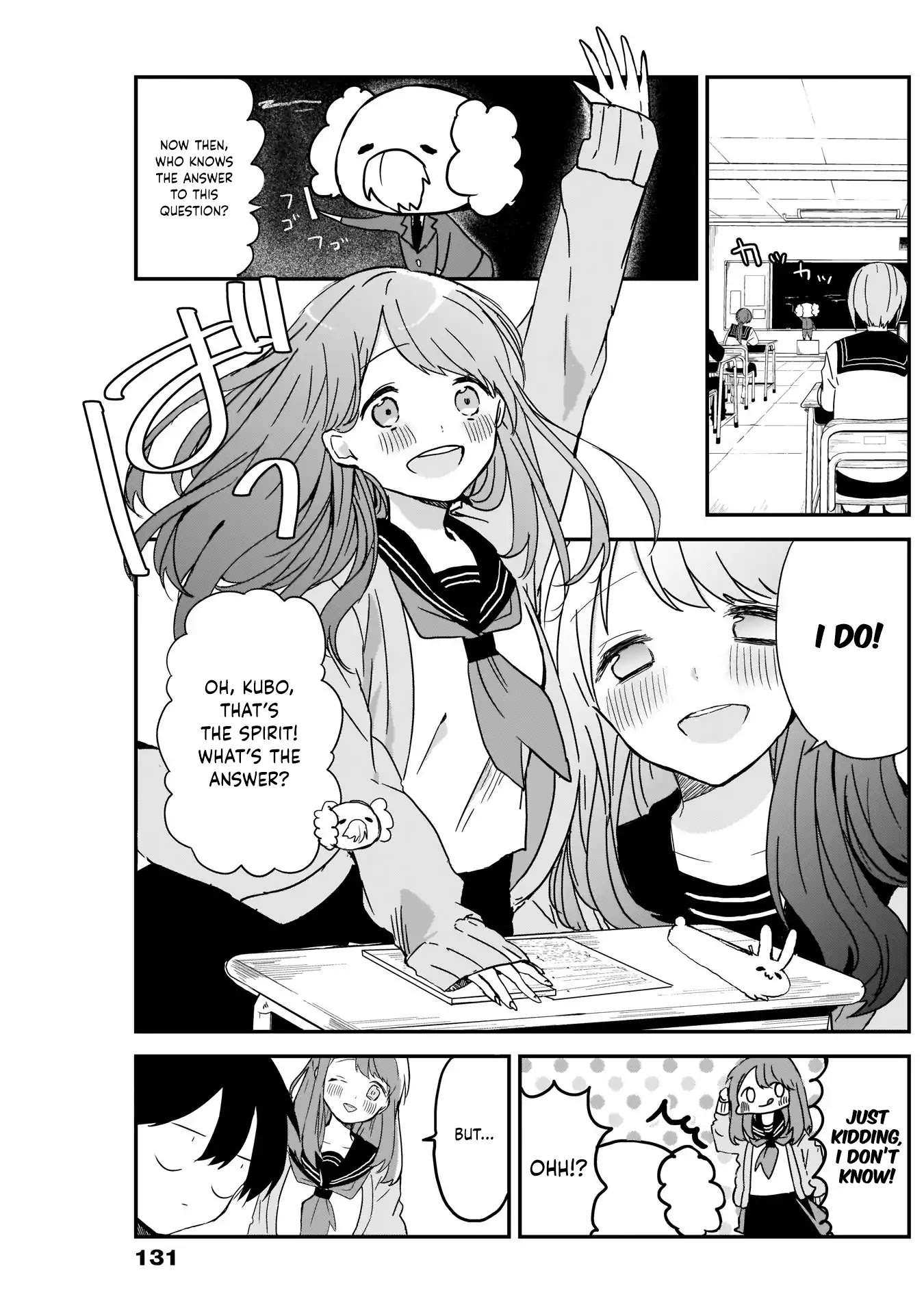 Kubo-san Doesn't Leave Me Be (a Mob) Chapter 3 page 6 - Chapter 3: The Right to Answer and a Busybody