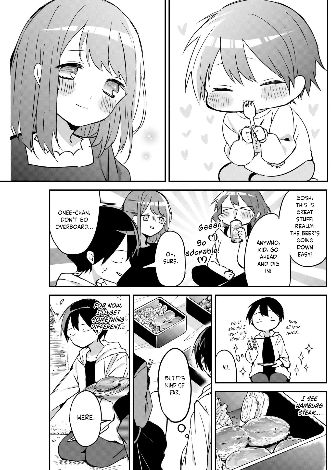 Kubo-san Doesn't Leave Me Be (a Mob) Chapter 30 page 5 - Chapter 30: Flower Viewing and Hamburg Steak