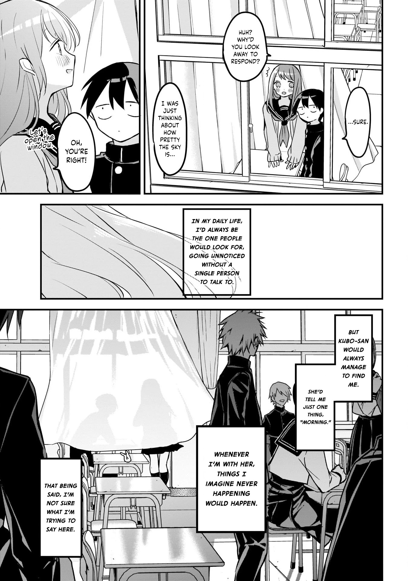 Kubo-san Doesn't Leave Me Be (a Mob) Chapter 32 page 12 - Chapter 32: The New Semester and New Classes
