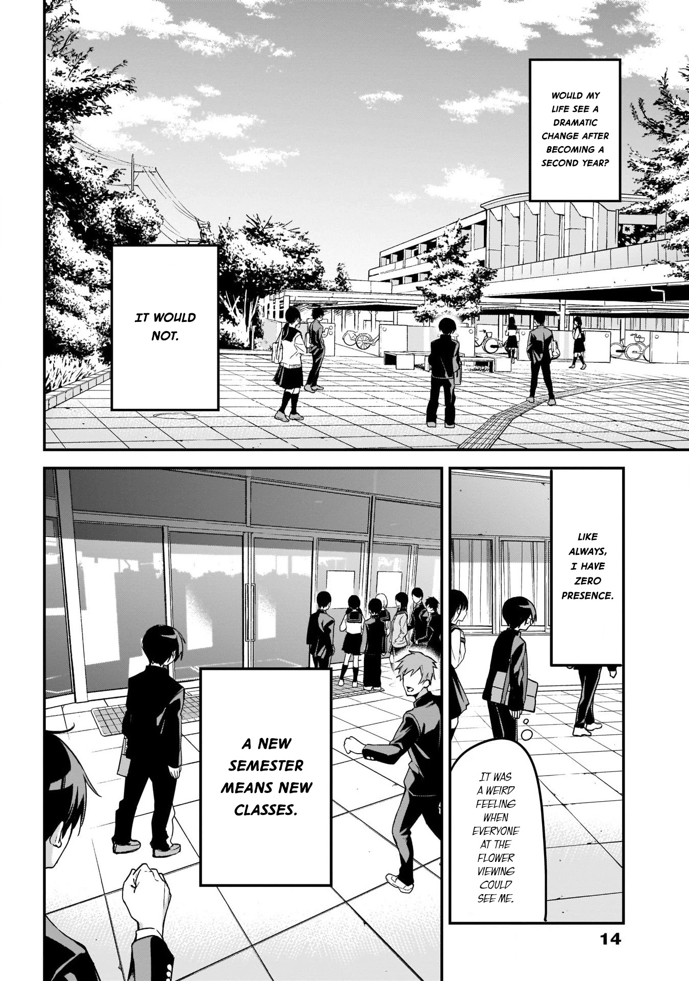 Kubo-san Doesn't Leave Me Be (a Mob) Chapter 32 page 3 - Chapter 32: The New Semester and New Classes