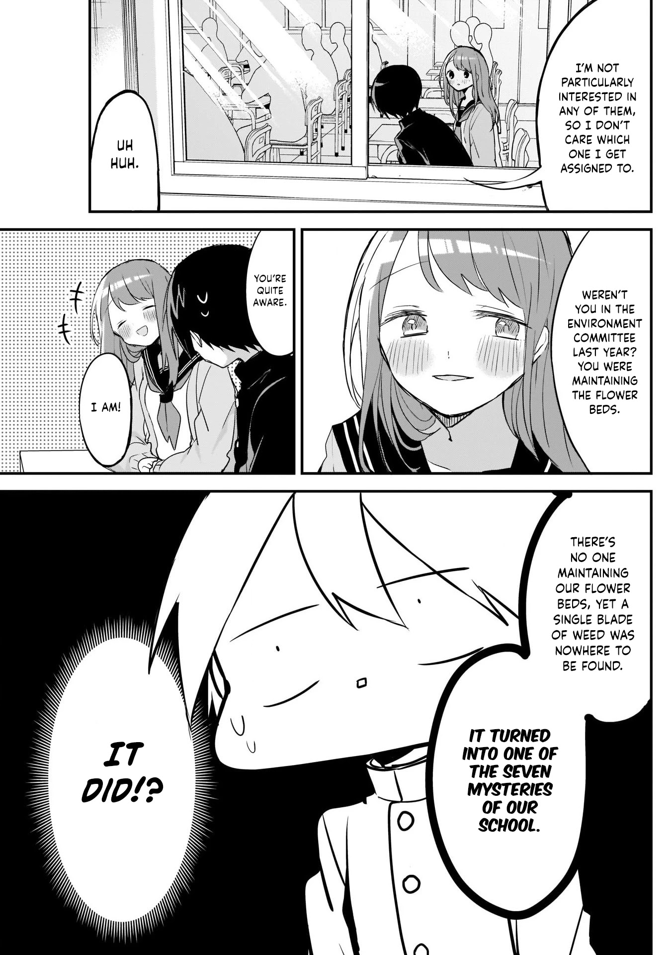 Kubo-san Doesn't Leave Me Be (a Mob) Chapter 33 page 3 - Chapter 33: Class Committees and Flower Beds