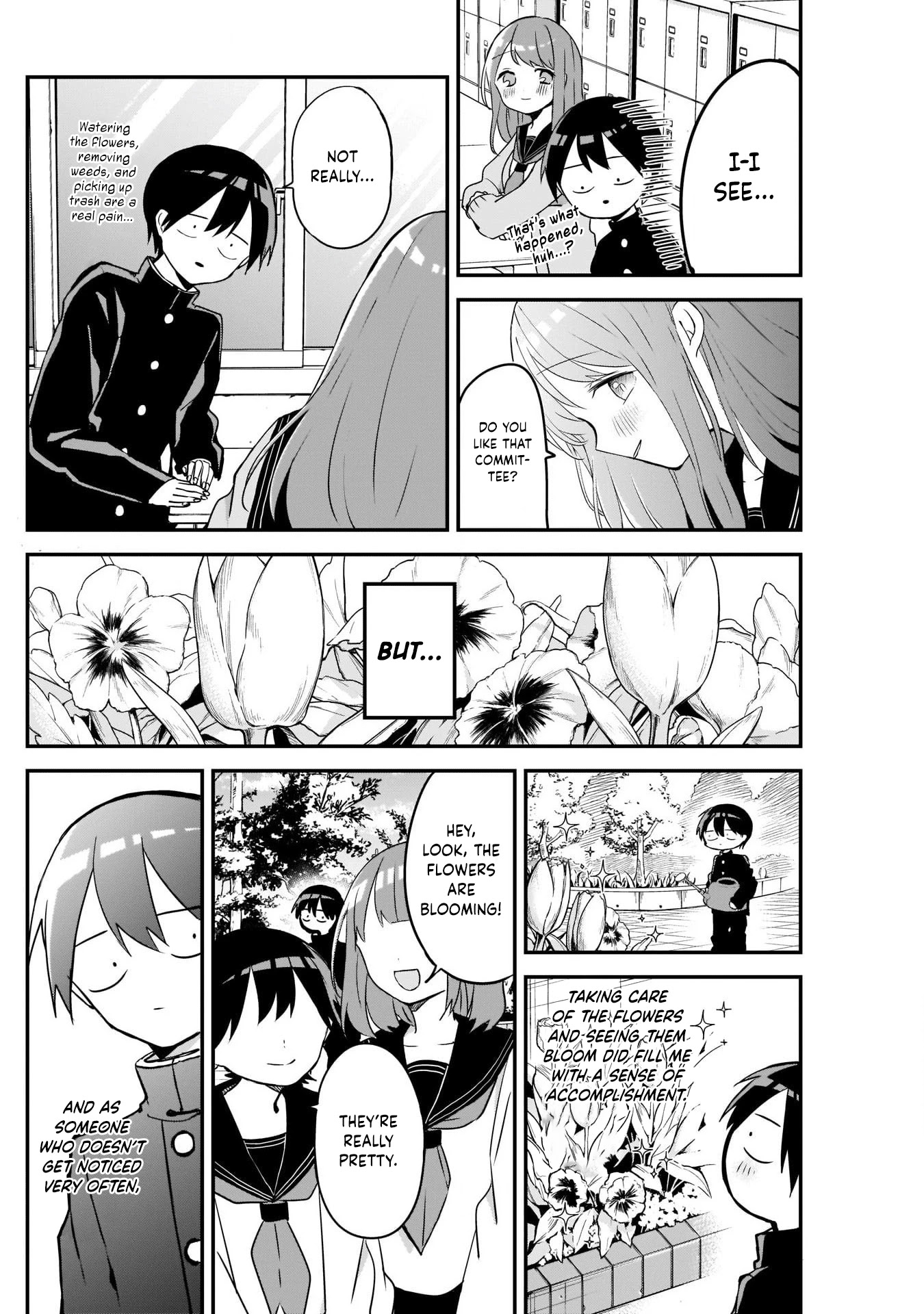 Kubo-san Doesn't Leave Me Be (a Mob) Chapter 33 page 4 - Chapter 33: Class Committees and Flower Beds