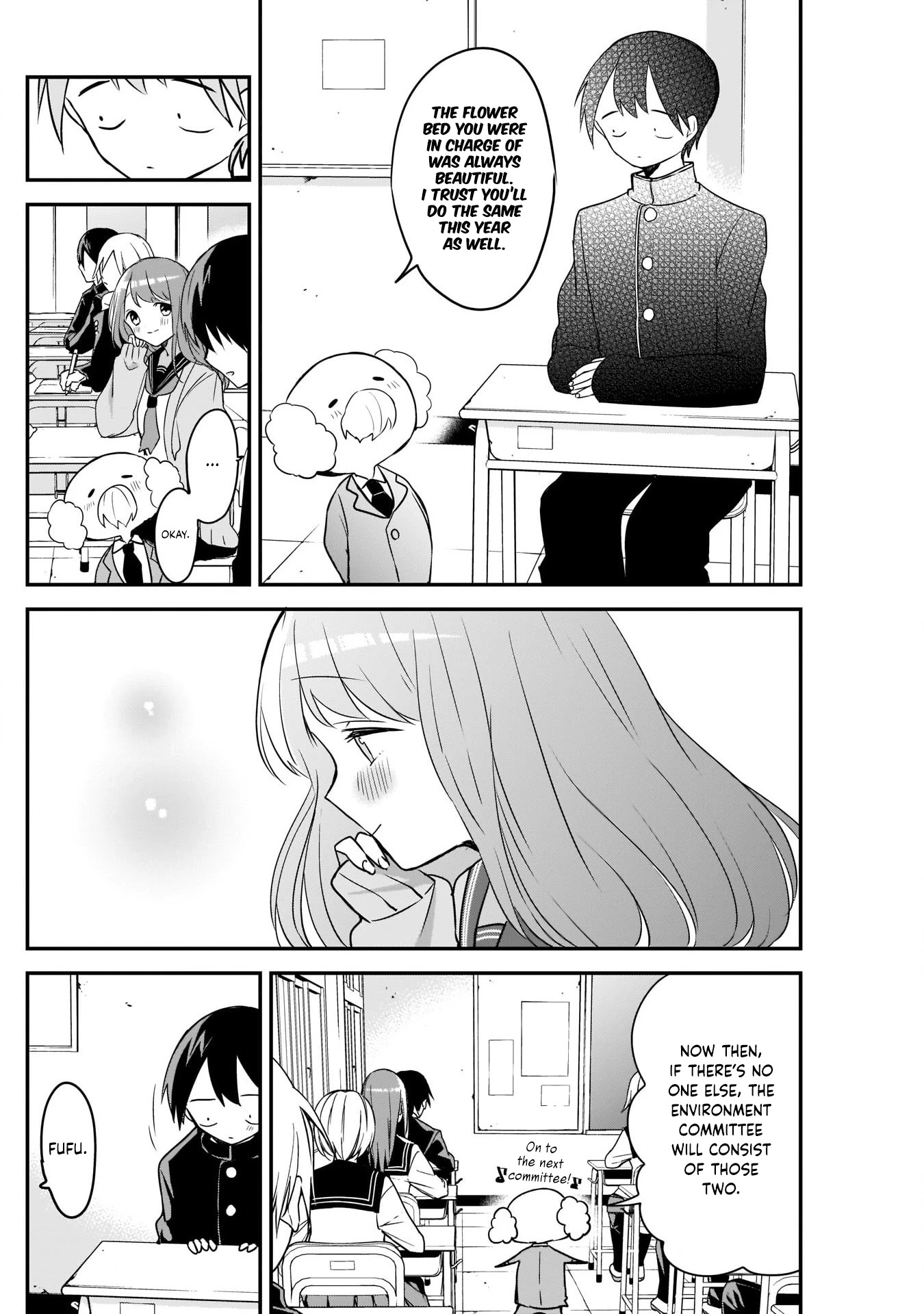 Kubo-san Doesn't Leave Me Be (a Mob) Chapter 33 page 8 - Chapter 33: Class Committees and Flower Beds