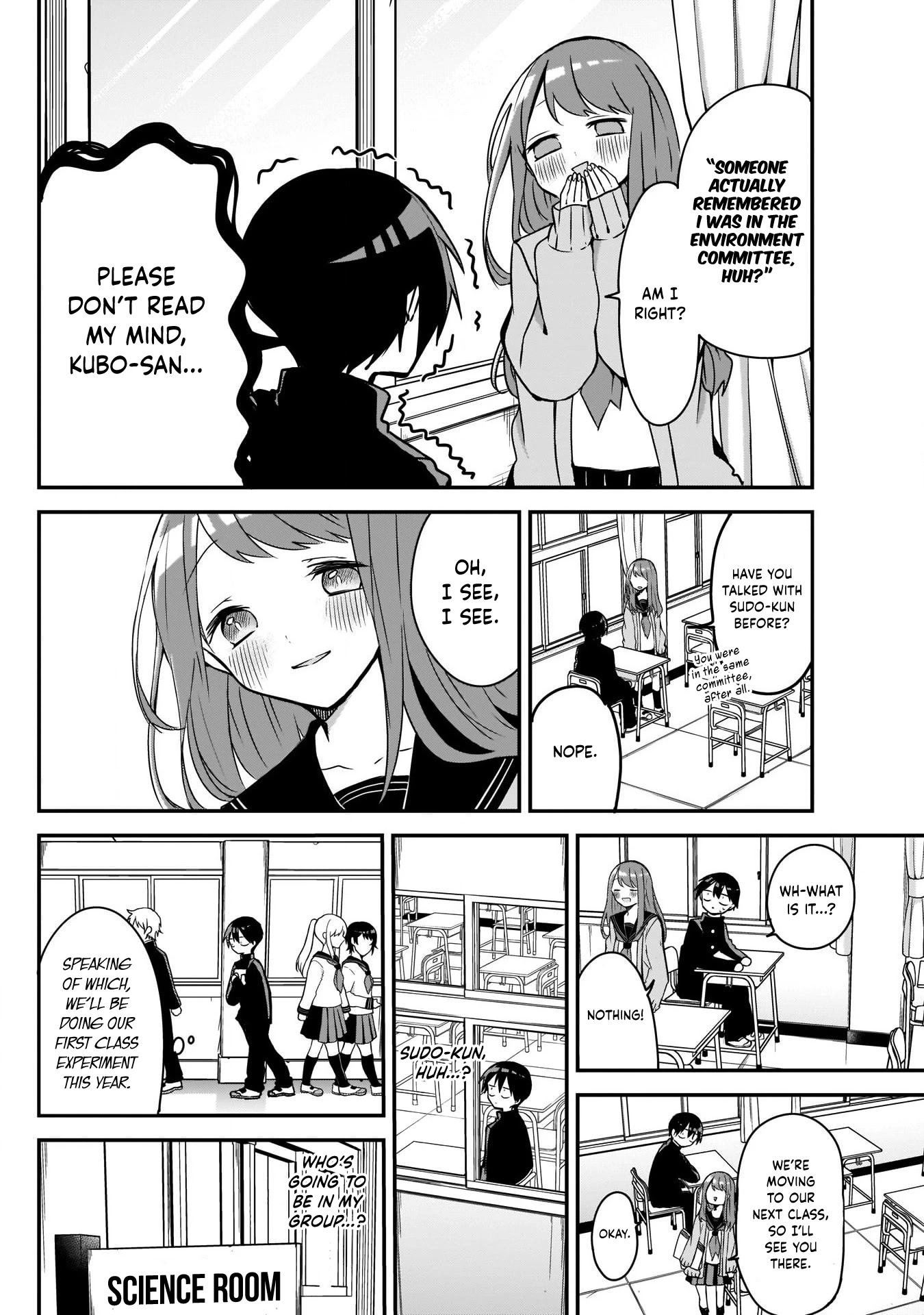 Kubo-san Doesn't Leave Me Be (a Mob) Chapter 34 page 4 - Chapter 34: Friends and Mediating