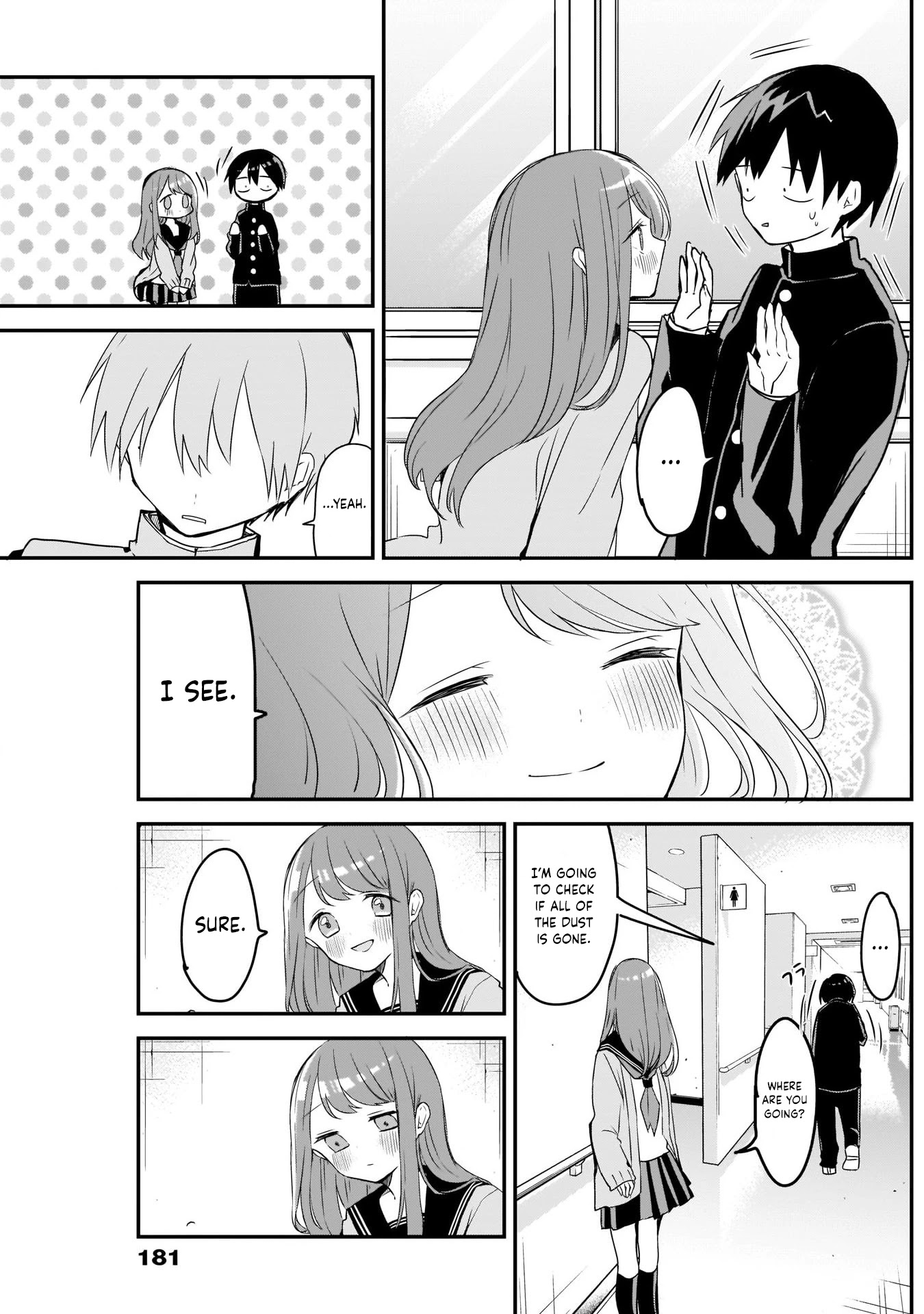 Kubo-san Doesn't Leave Me Be (a Mob) Chapter 36 page 11 - Chapter 36: Chalk Eraser and Favorite Hairstyle