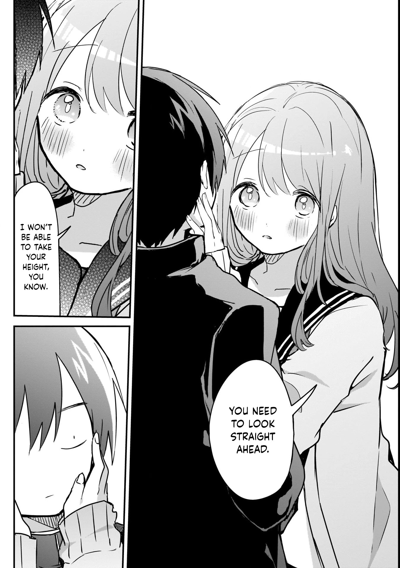 Kubo-san Doesn't Leave Me Be (a Mob) Chapter 38 page 6 - Chapter 38: Comparing Heights and Wall Slam
