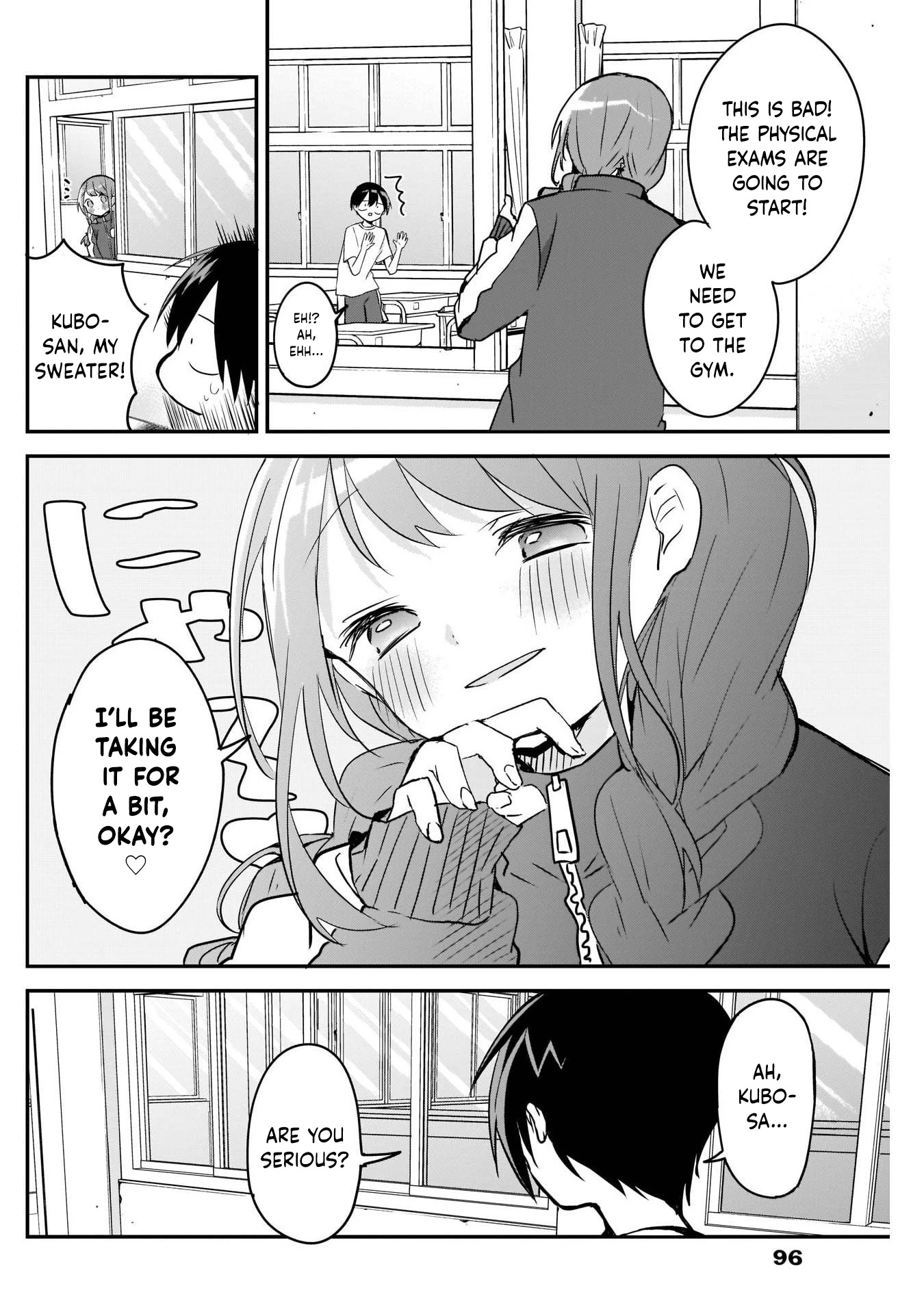 Kubo-san Doesn't Leave Me Be (a Mob) Chapter 39 page 8 - Chapter 39: Physical Exams and Tracksuits