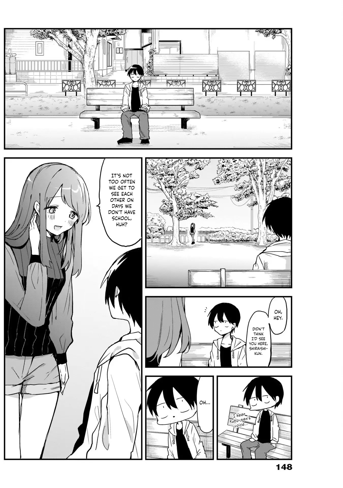 Kubo-san Doesn't Leave Me Be (a Mob) Chapter 4 page 2 - Chapter 4: Pocket Tissues and Selfies