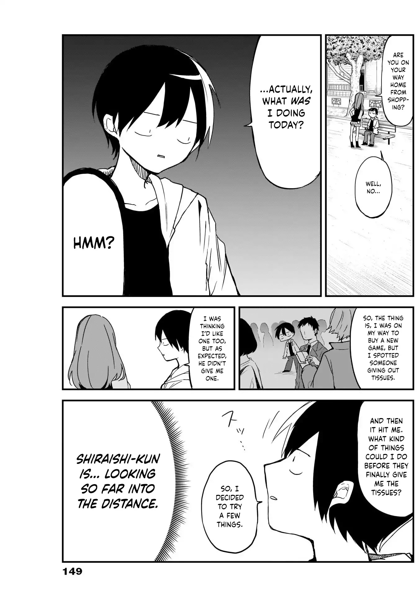 Kubo-san Doesn't Leave Me Be (a Mob) Chapter 4 page 3 - Chapter 4: Pocket Tissues and Selfies