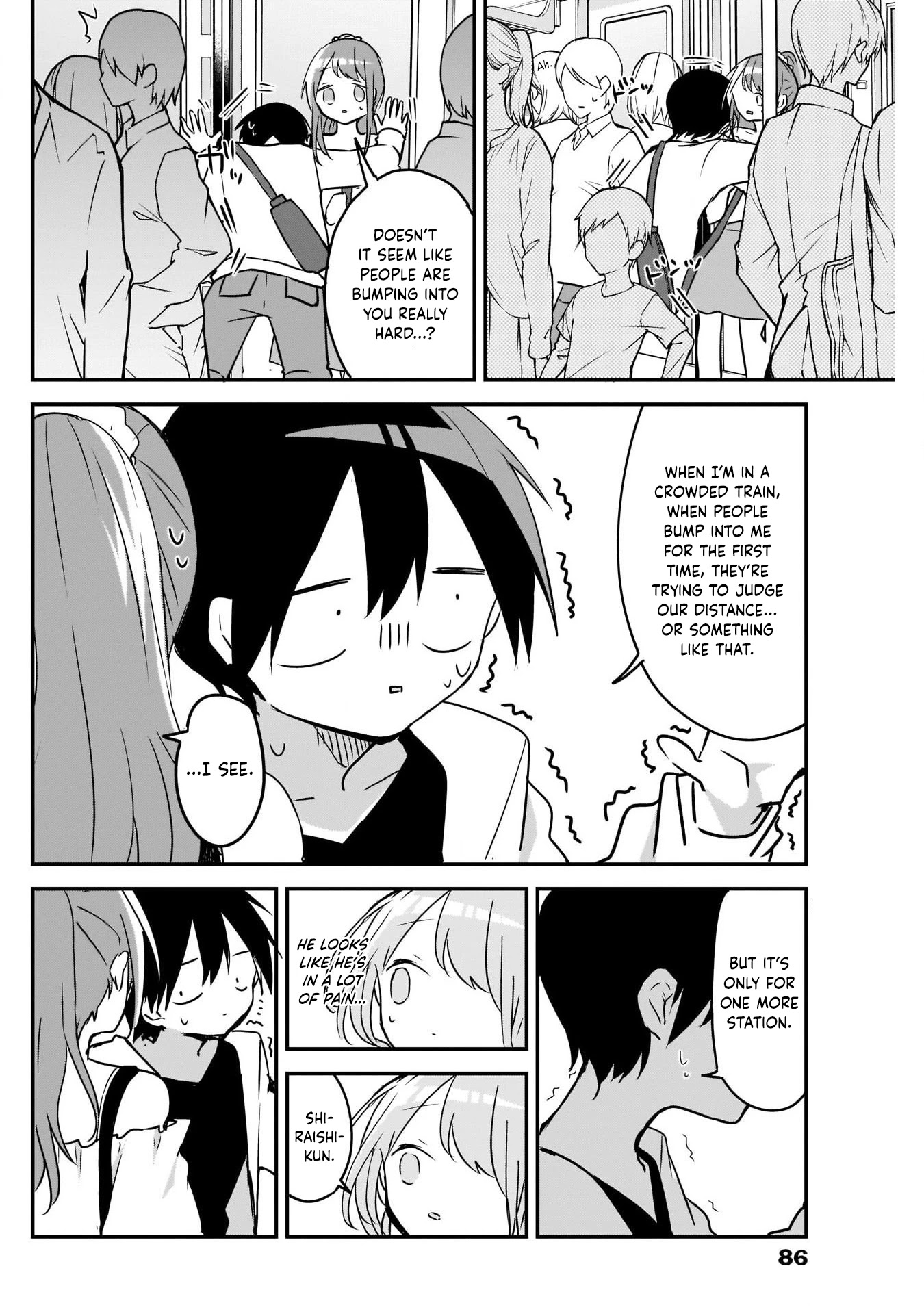Kubo-san Doesn't Leave Me Be (a Mob) Chapter 40 page 10 - Chapter 40: Movie Adaptation and Crowded Trains