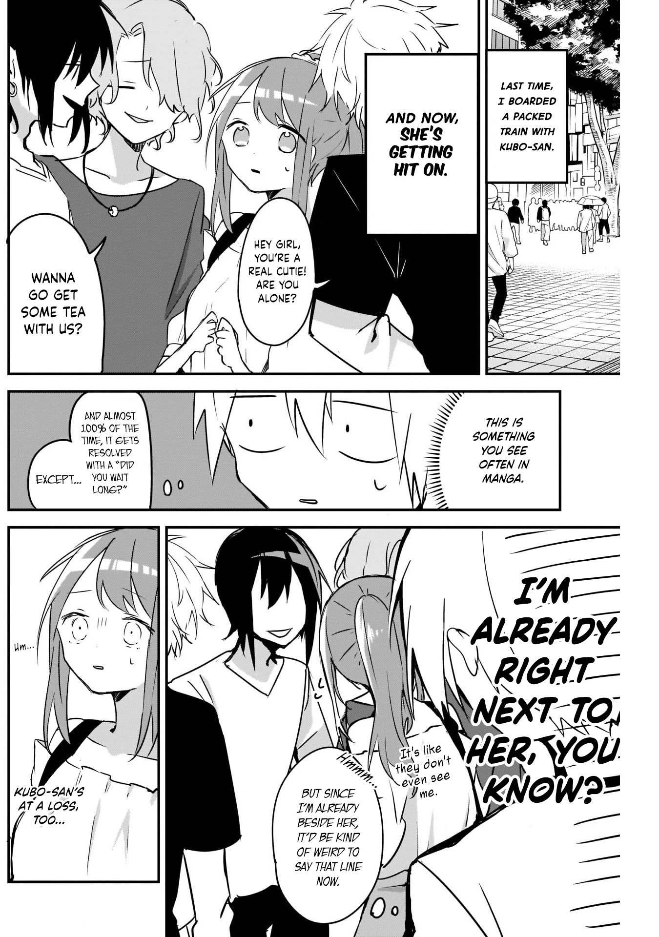 Kubo-san Doesn't Leave Me Be (a Mob) Chapter 41 page 2 - Chapter 41: Getting Hit On and Movie Times