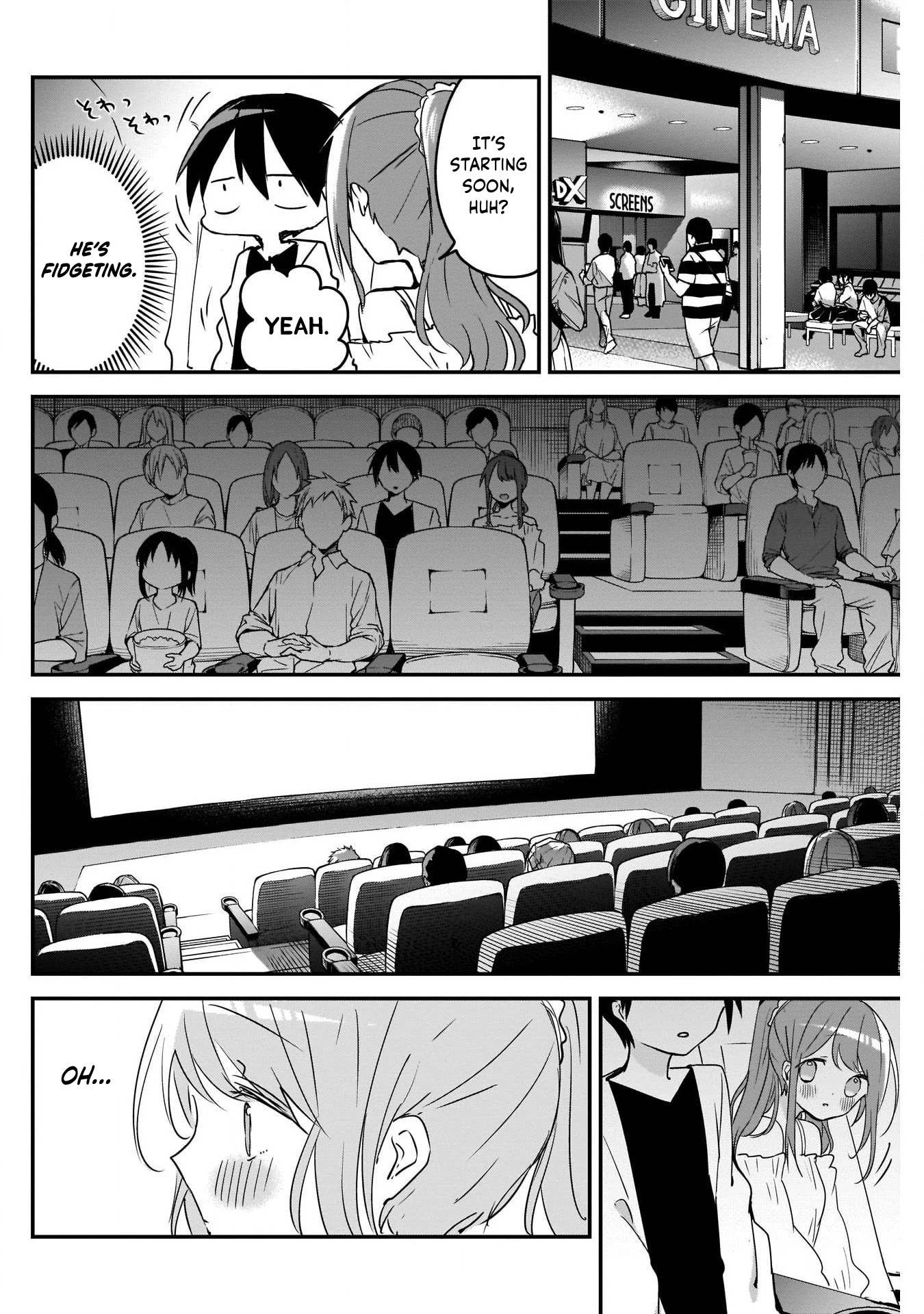 Kubo-san Doesn't Leave Me Be (a Mob) Chapter 43 page 2 - Chapter 43: Movie Theater and Facial Muscles