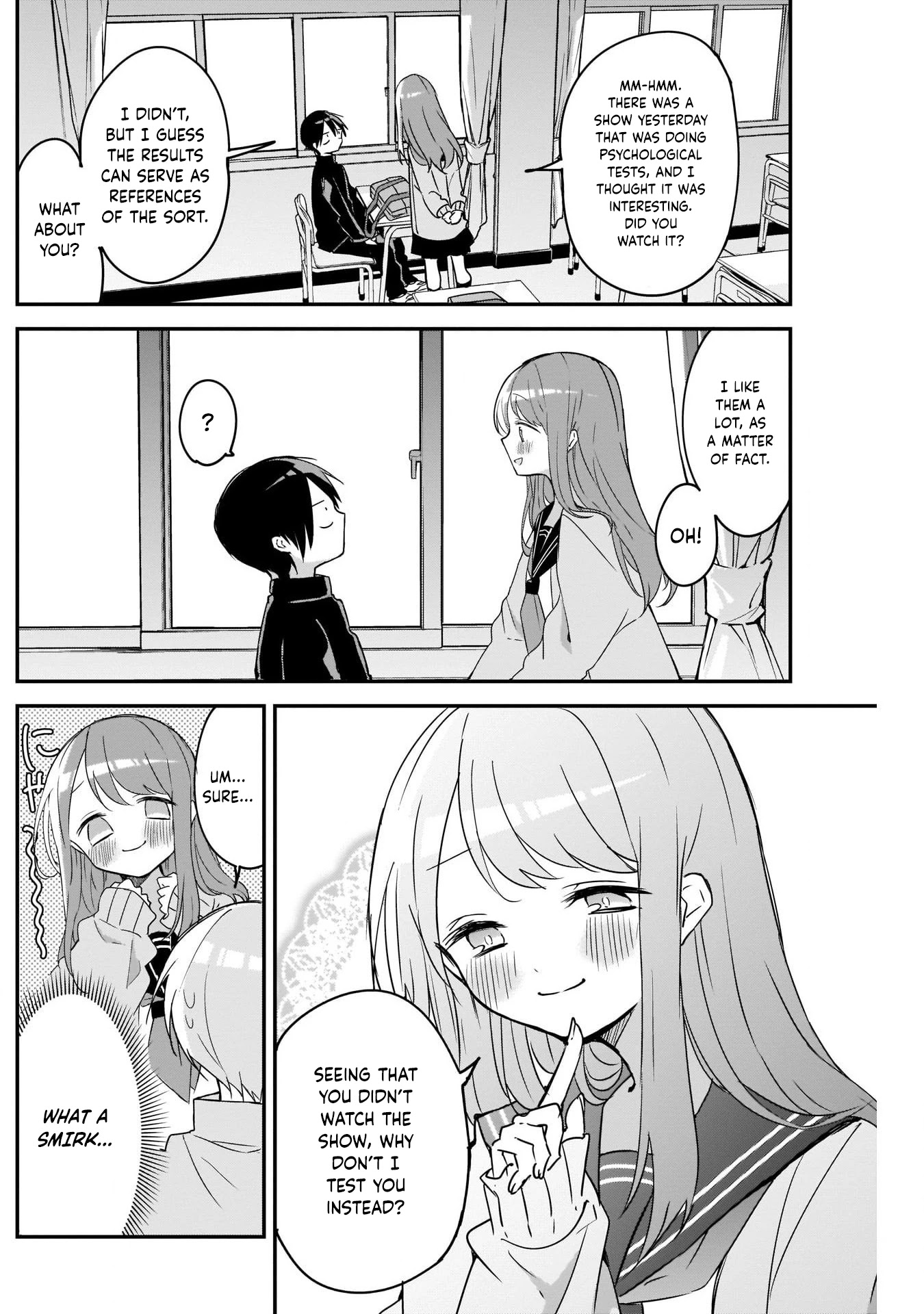 Kubo-san Doesn't Leave Me Be (a Mob) Chapter 45 page 3 - Chapter 45: Psychological Tests and Inner Depth