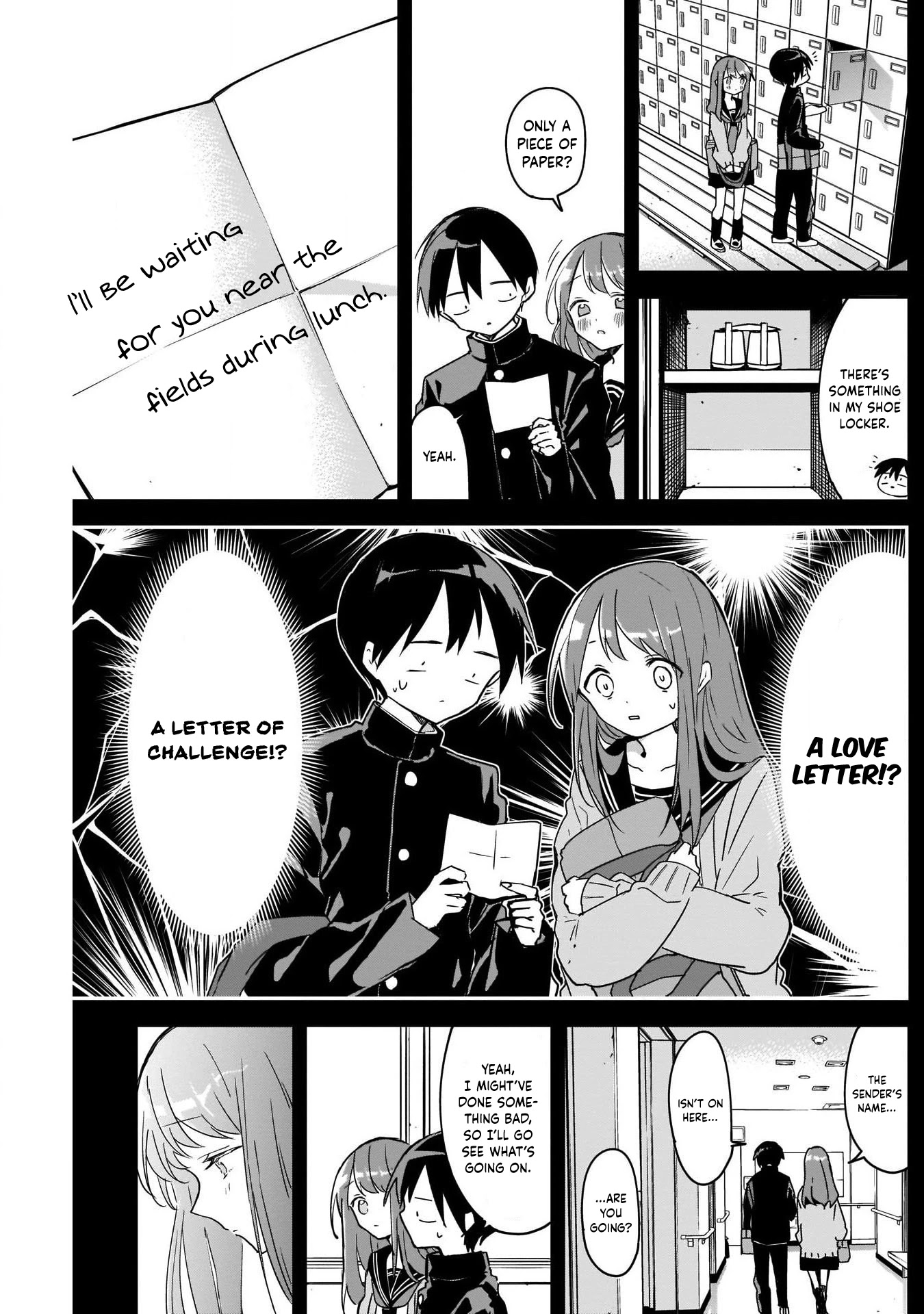 Kubo-san Doesn't Leave Me Be (a Mob) Chapter 47 page 3 - Chapter 47: Love Letter and Letter of Challenge
