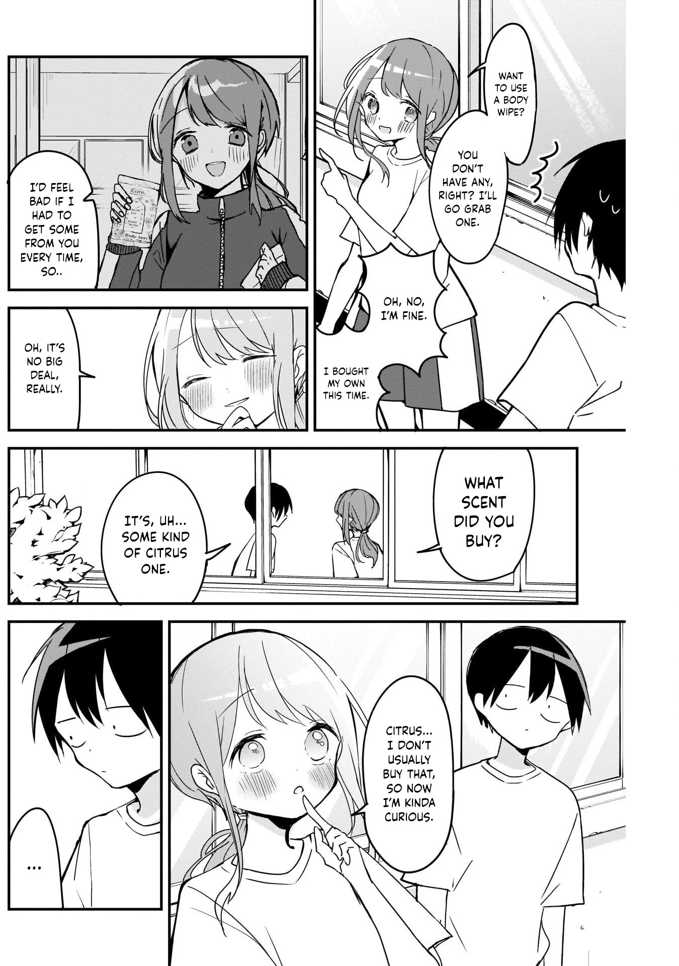 Kubo-san Doesn't Leave Me Be (a Mob) Chapter 50 page 4 - Chapter 50: Body Wipes and the Same Scent
