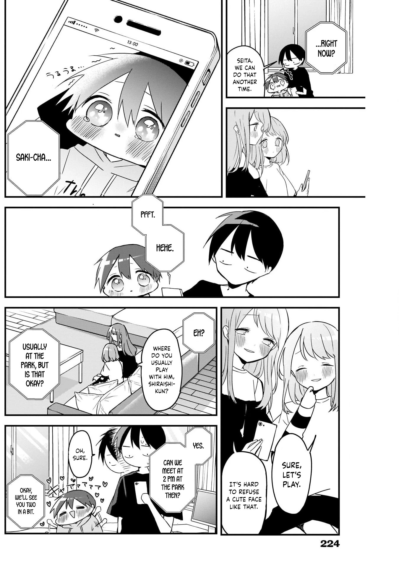 Kubo-san Doesn't Leave Me Be (a Mob) Chapter 51 page 7 - Chapter 51: The Park and White Clovers