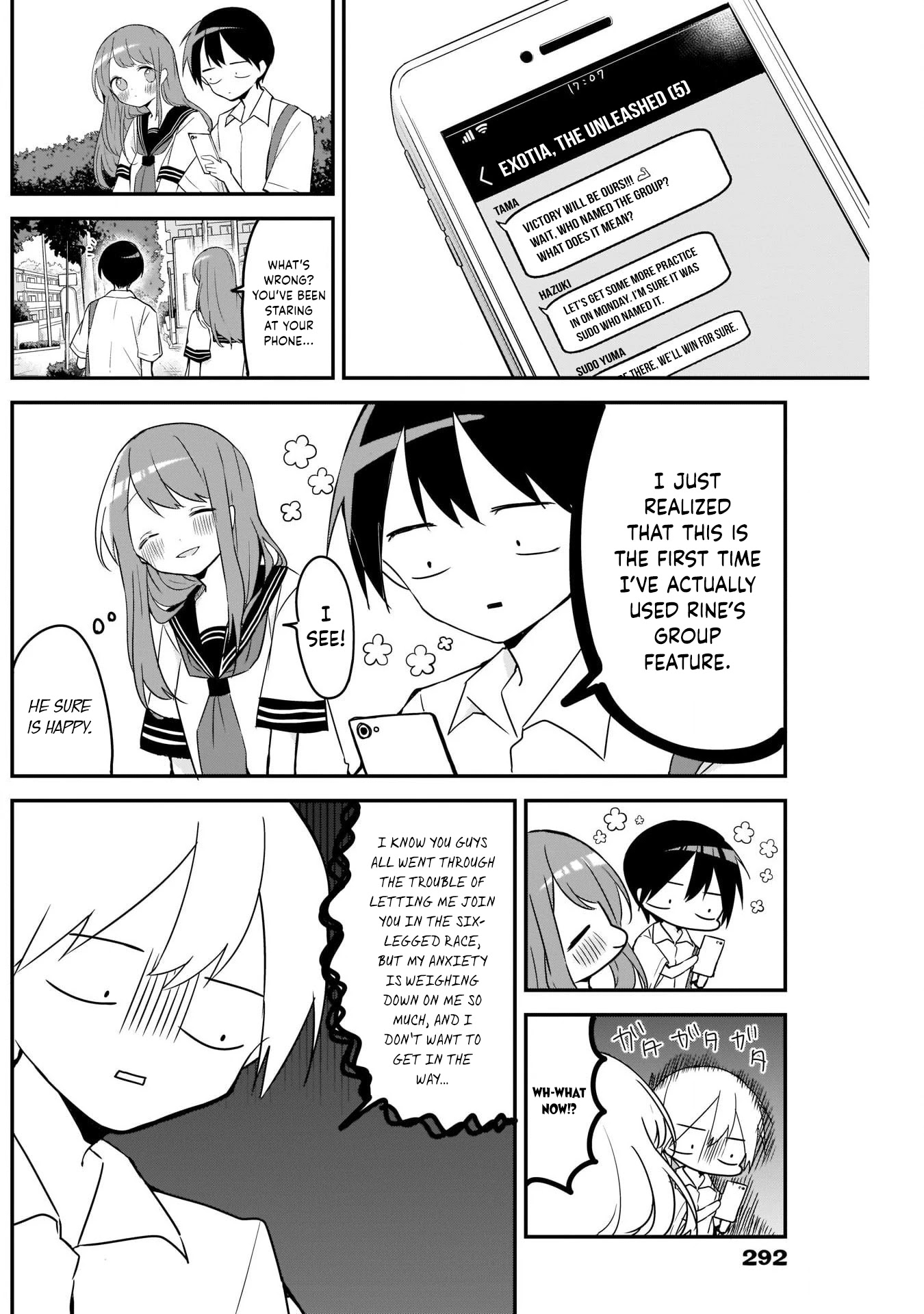 Kubo-san Doesn't Leave Me Be (a Mob) Chapter 55 page 2 - Chapter 55: Independent Practice and Three-Legs
