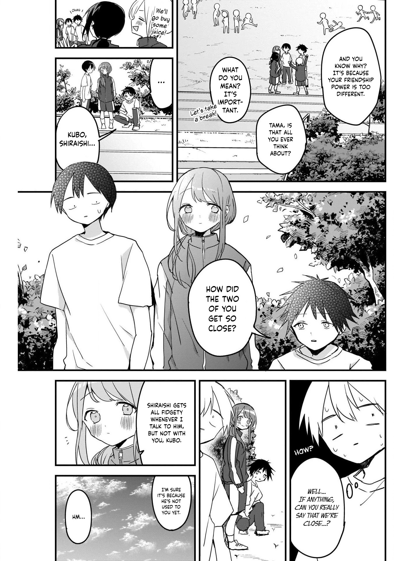 Kubo-san Doesn't Leave Me Be (a Mob) Chapter 56 page 3 - Chapter 56: Romance and Friendship Power