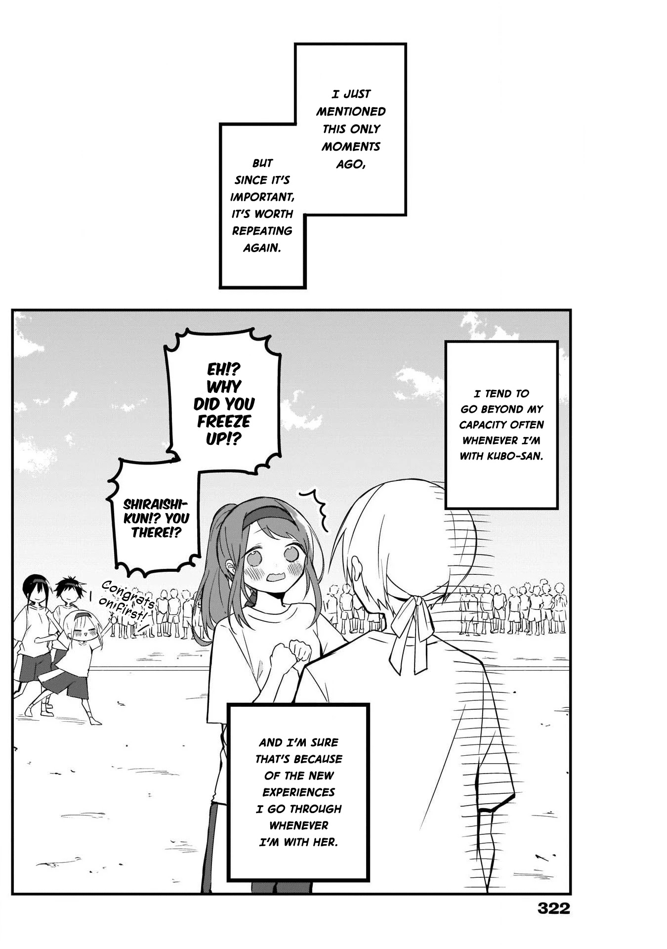 Kubo-san Doesn't Leave Me Be (a Mob) Chapter 58 page 11 - Chapter 58: Competition and Youth