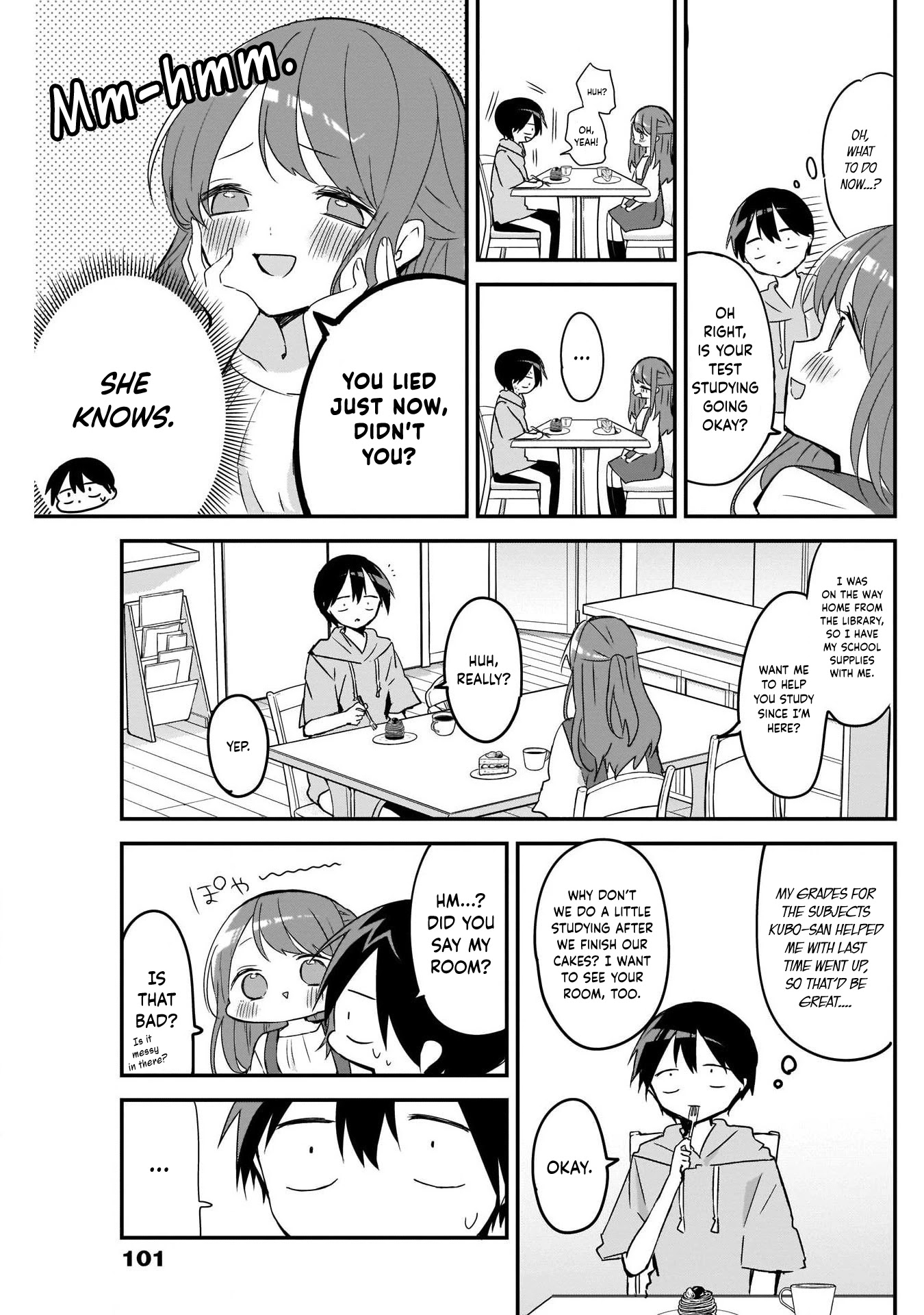 Kubo-san Doesn't Leave Me Be (a Mob) Chapter 59 page 11 - Chapter 59: Tests and Room Cleaning