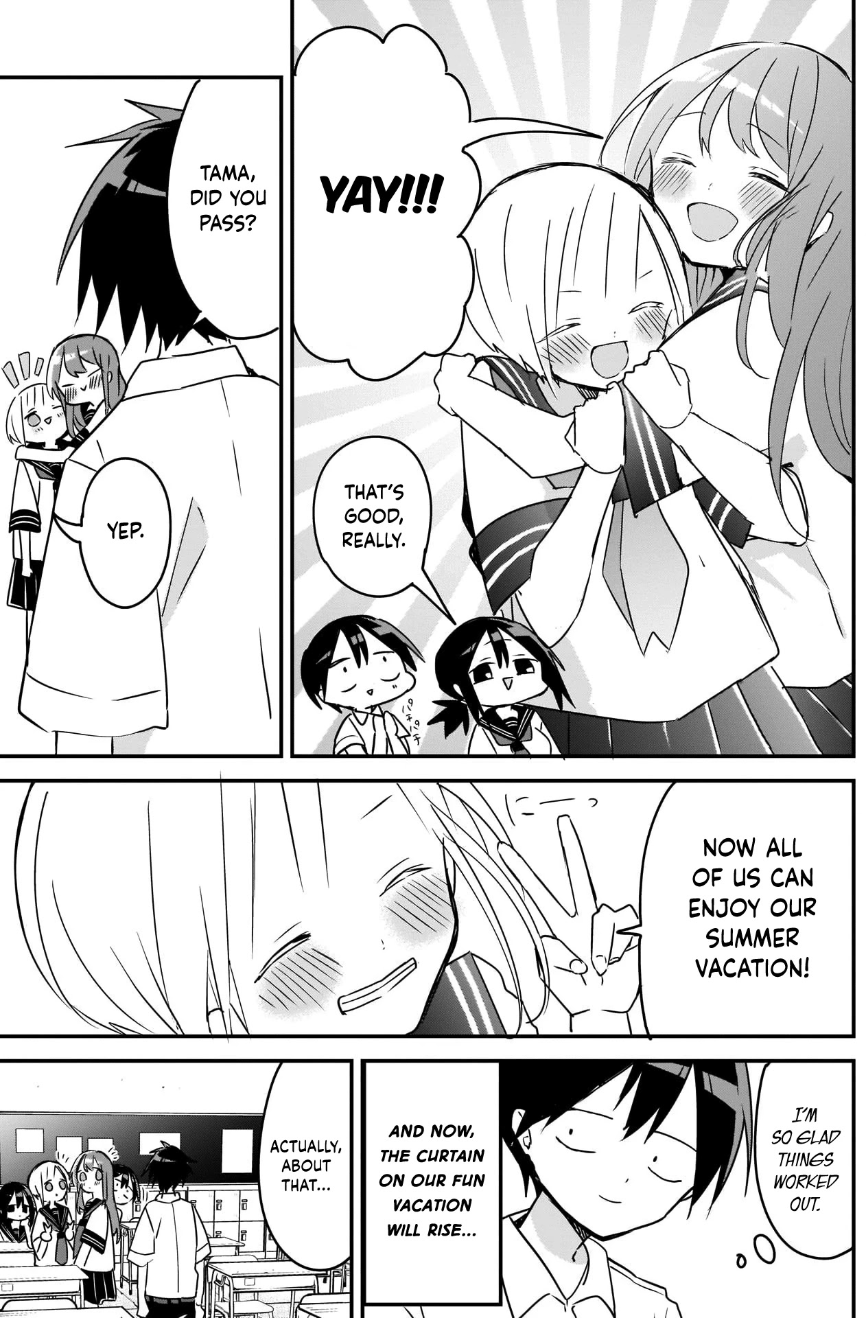 Kubo-san Doesn't Leave Me Be (a Mob) Chapter 80 page 3 - Chapter 80: Boneheaded and Summer Vacation