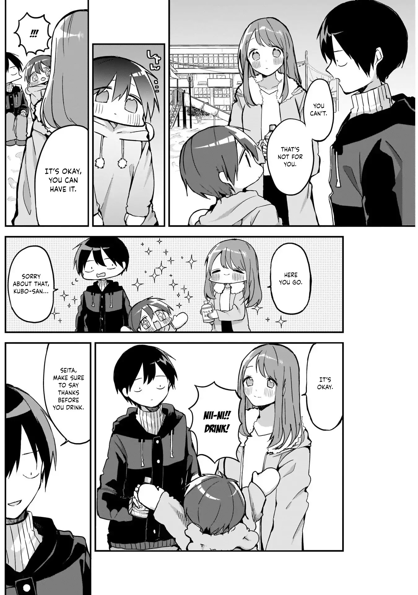 Kubo-san Doesn't Leave Me Be (a Mob) Chapter 9 page 6 - Chapter 9: Snow and Hot Cocoa