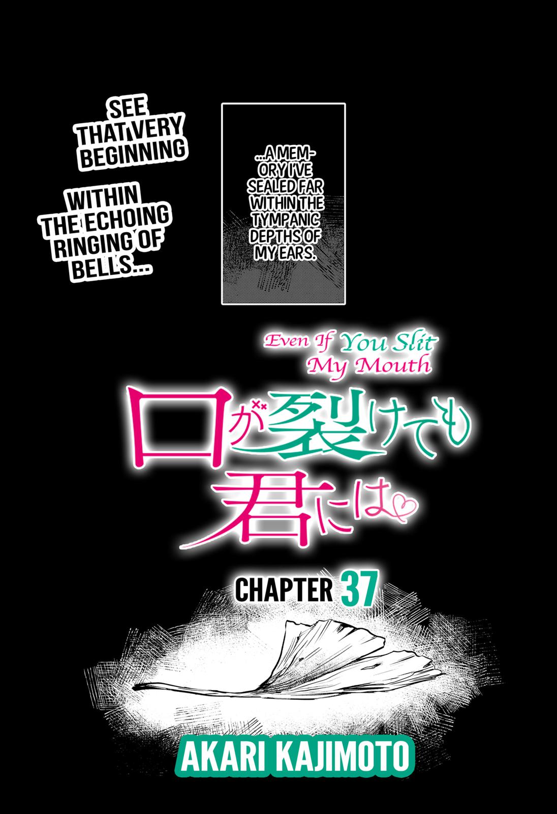 Kuchi ga Saketemo Kimi ni wa (2020) Chapter 37 page 2 - Chapter 37