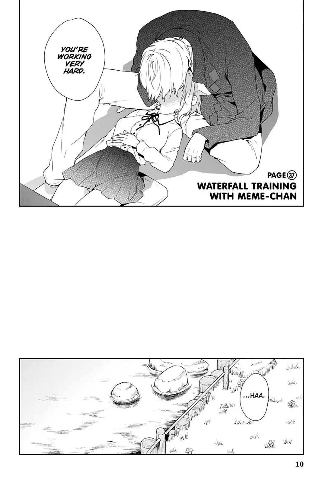 Kudamimi no Neko Chapter 37 page 12 - Chapter 37: Vol.8 Page 37: WATERFALL TRAINING WITH MEME-CHAN
